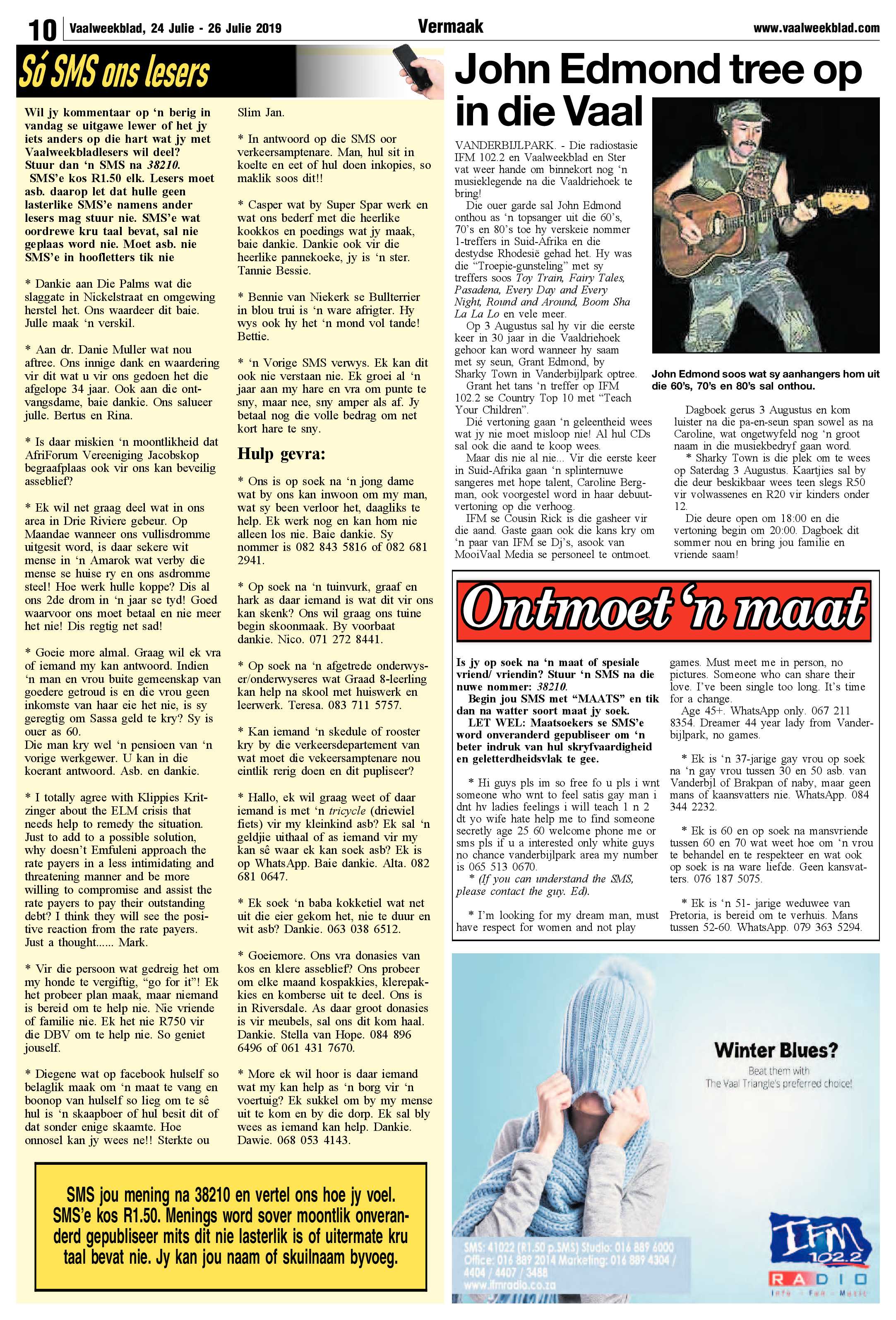Vaalweekblad 24 – 26 Julie 2019 page 10
