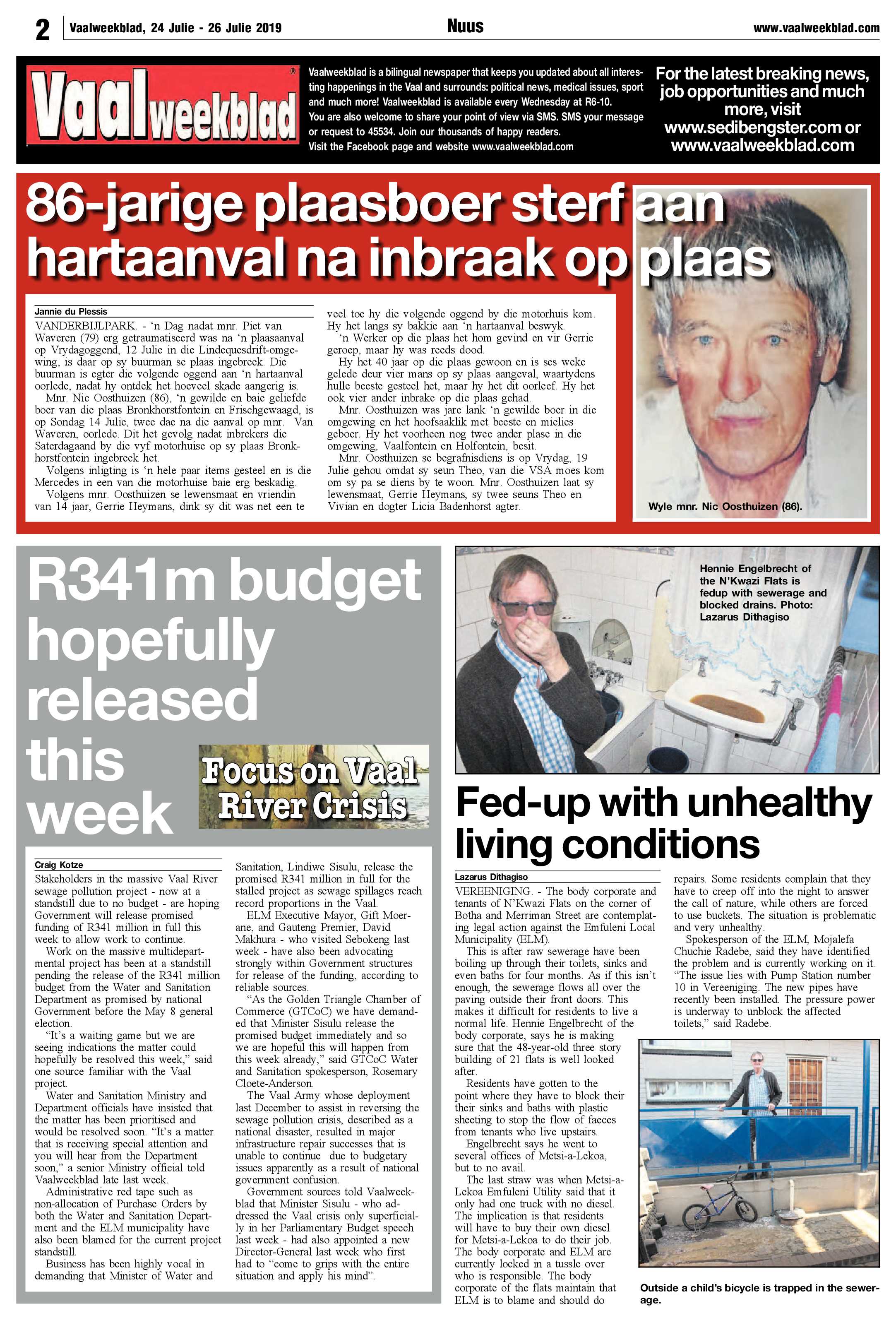 Vaalweekblad 24 – 26 Julie 2019 page 2