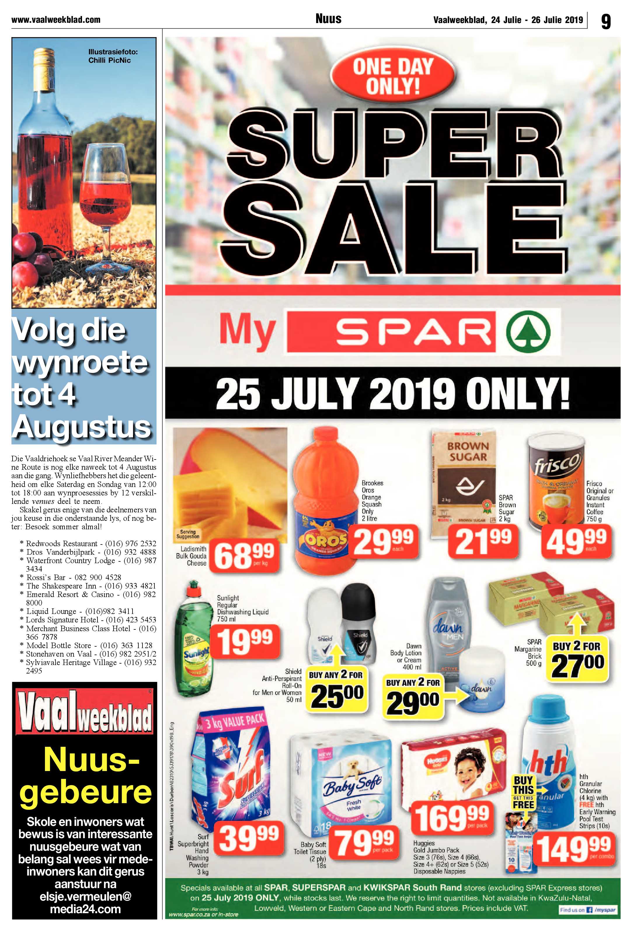 Vaalweekblad 24 – 26 Julie 2019 page 9