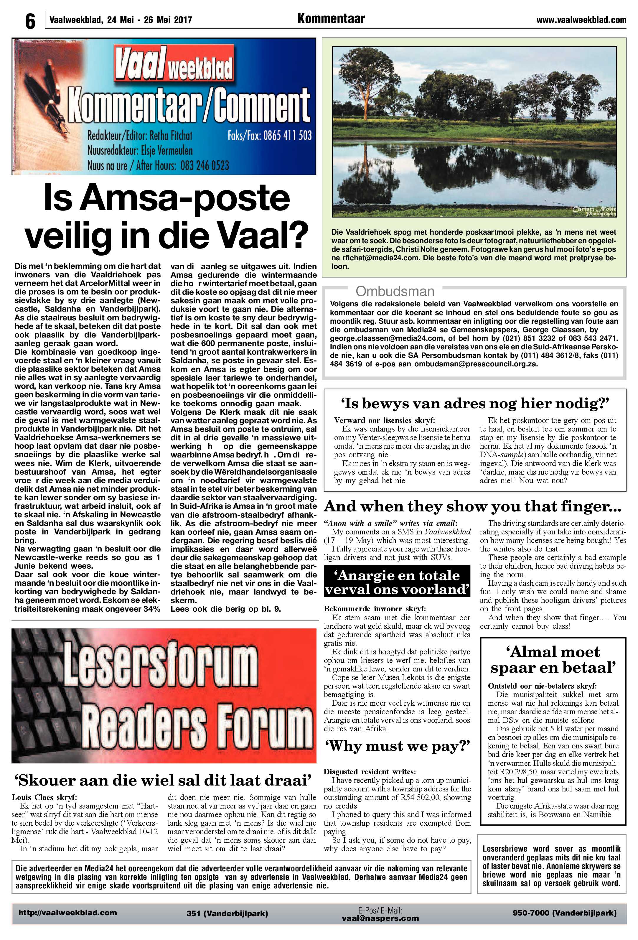 Vaalweekblad 24 – 26 Mei 2017 page 6