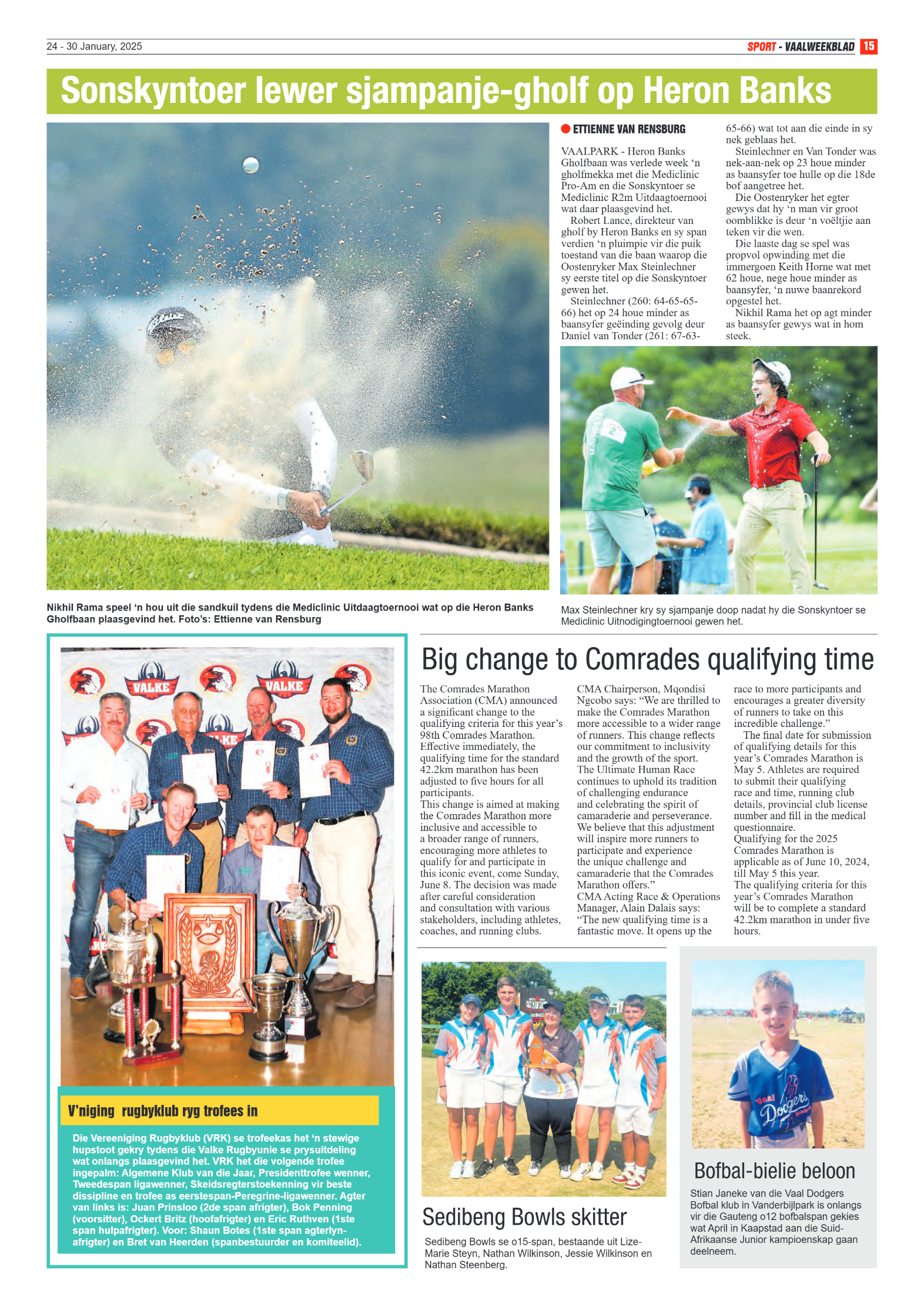 Vaalweekblad 24 – 30 January, 2025 page 15