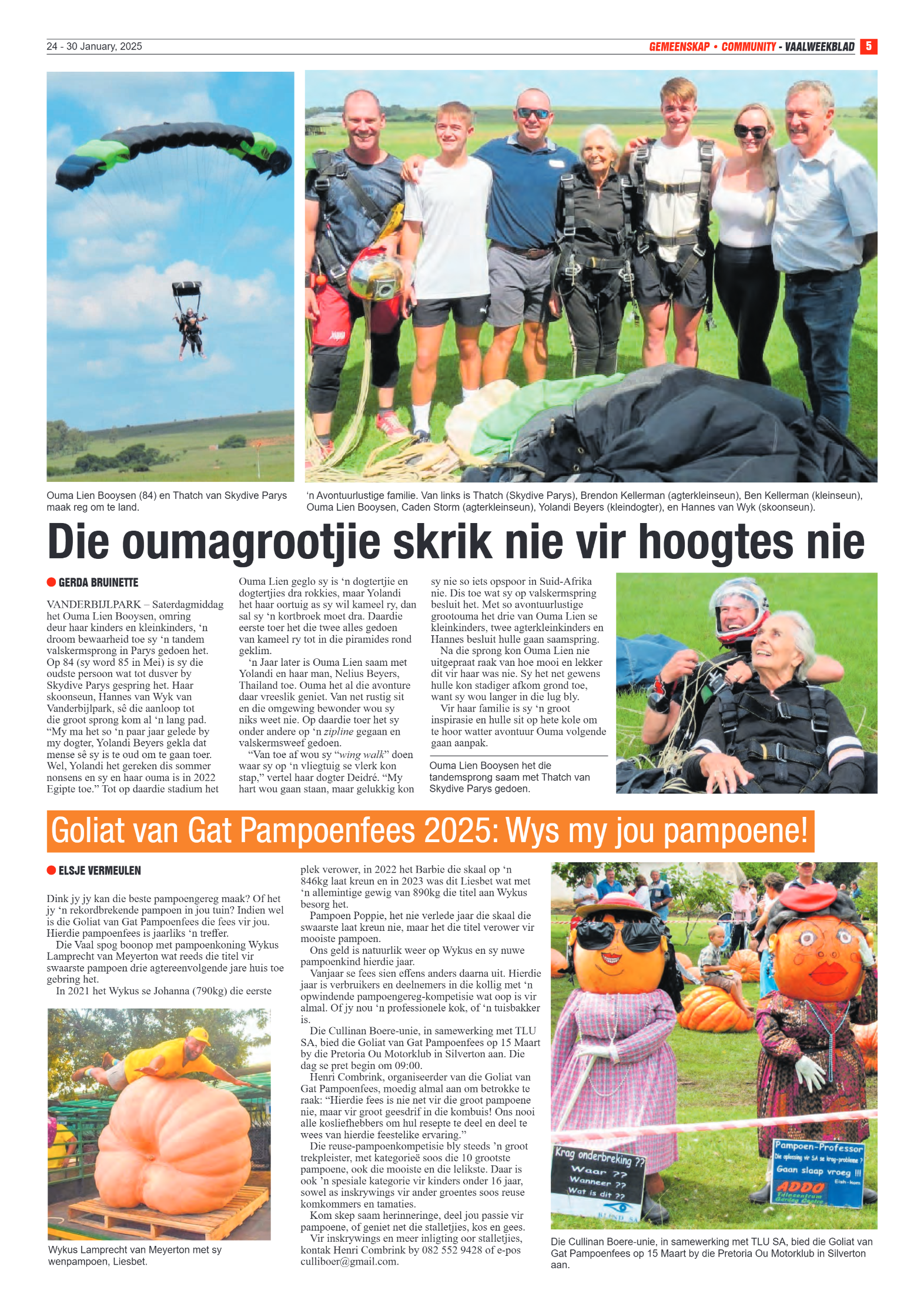 Vaalweekblad 24 – 30 January, 2025 page 5