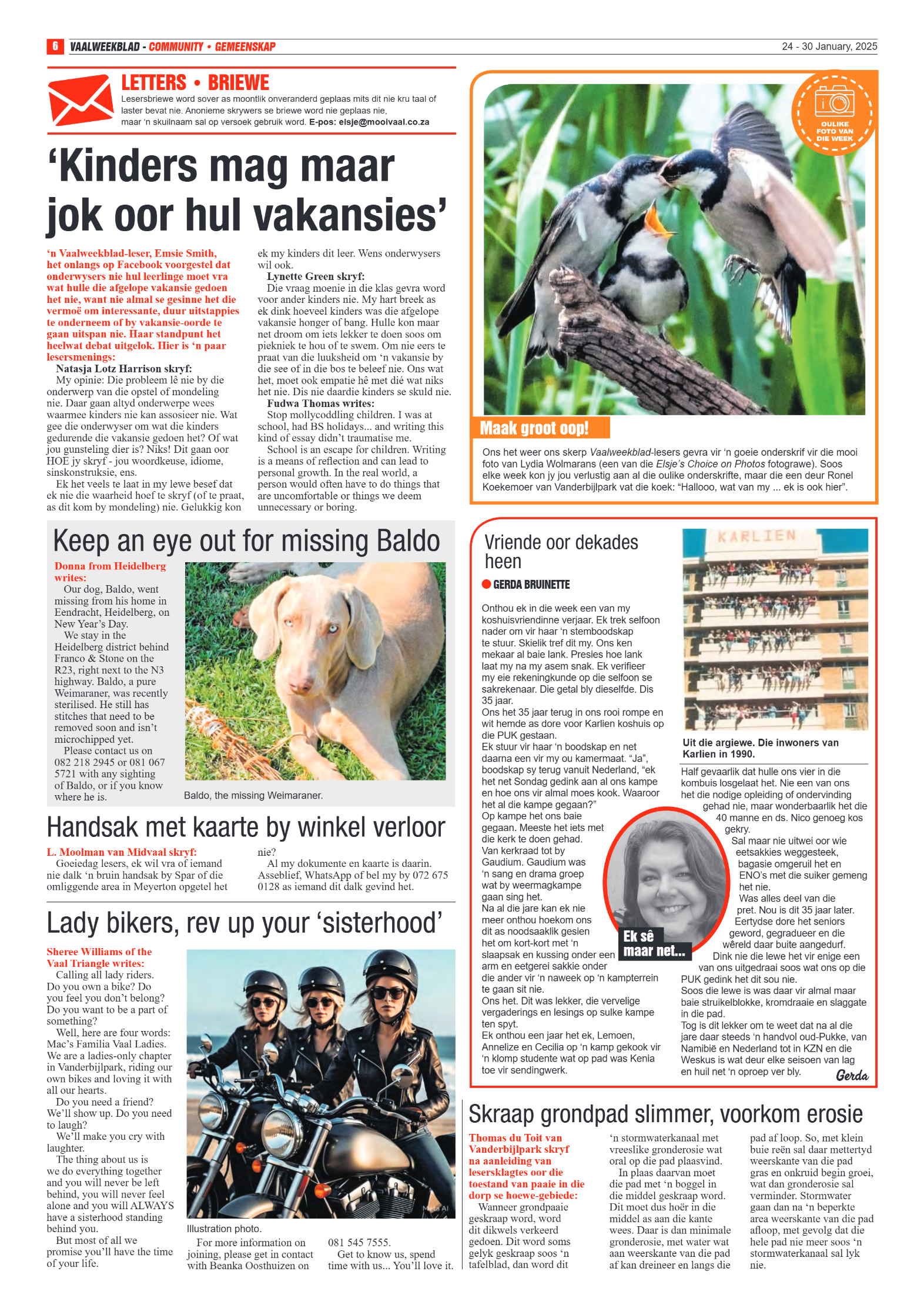 Vaalweekblad 24 – 30 January, 2025 page 6