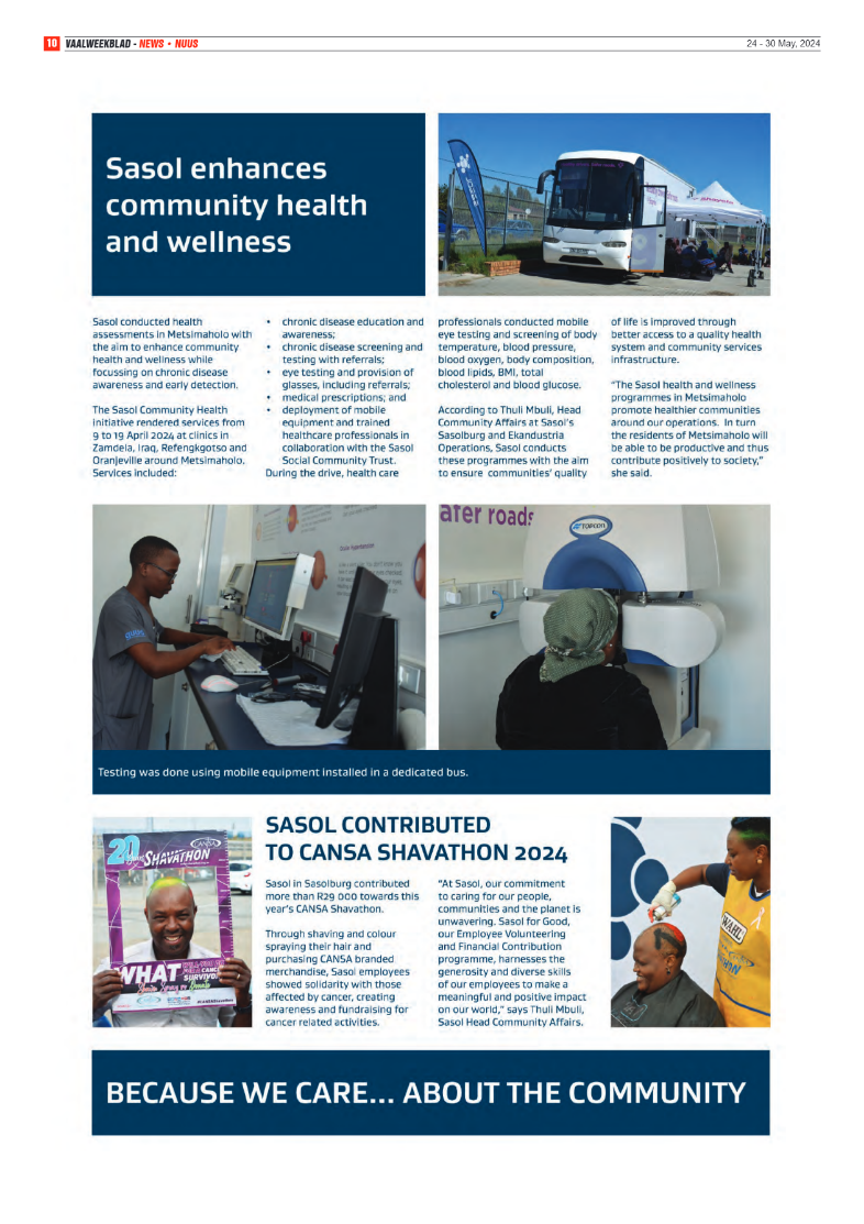 Vaalweekblad 24 – 30 May, 2024 page 10