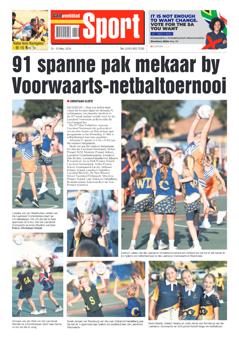 Vaalweekblad 24 – 30 May, 2024 page 16