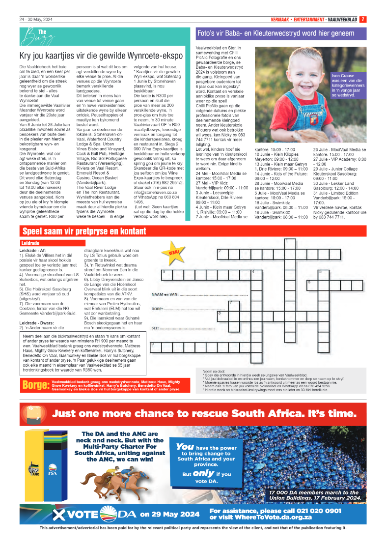 Vaalweekblad 24 – 30 May, 2024 page 7