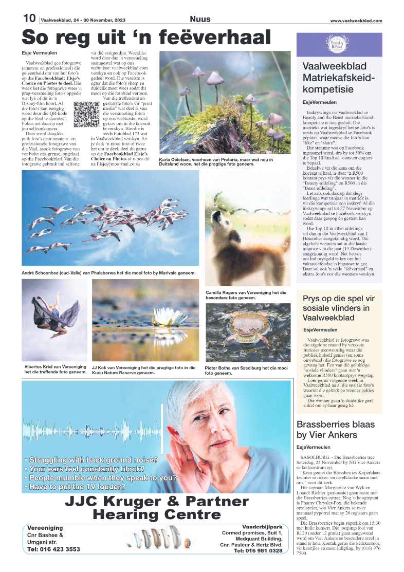 Vaalweekblad, 24 – 30 November, 2023 page 10