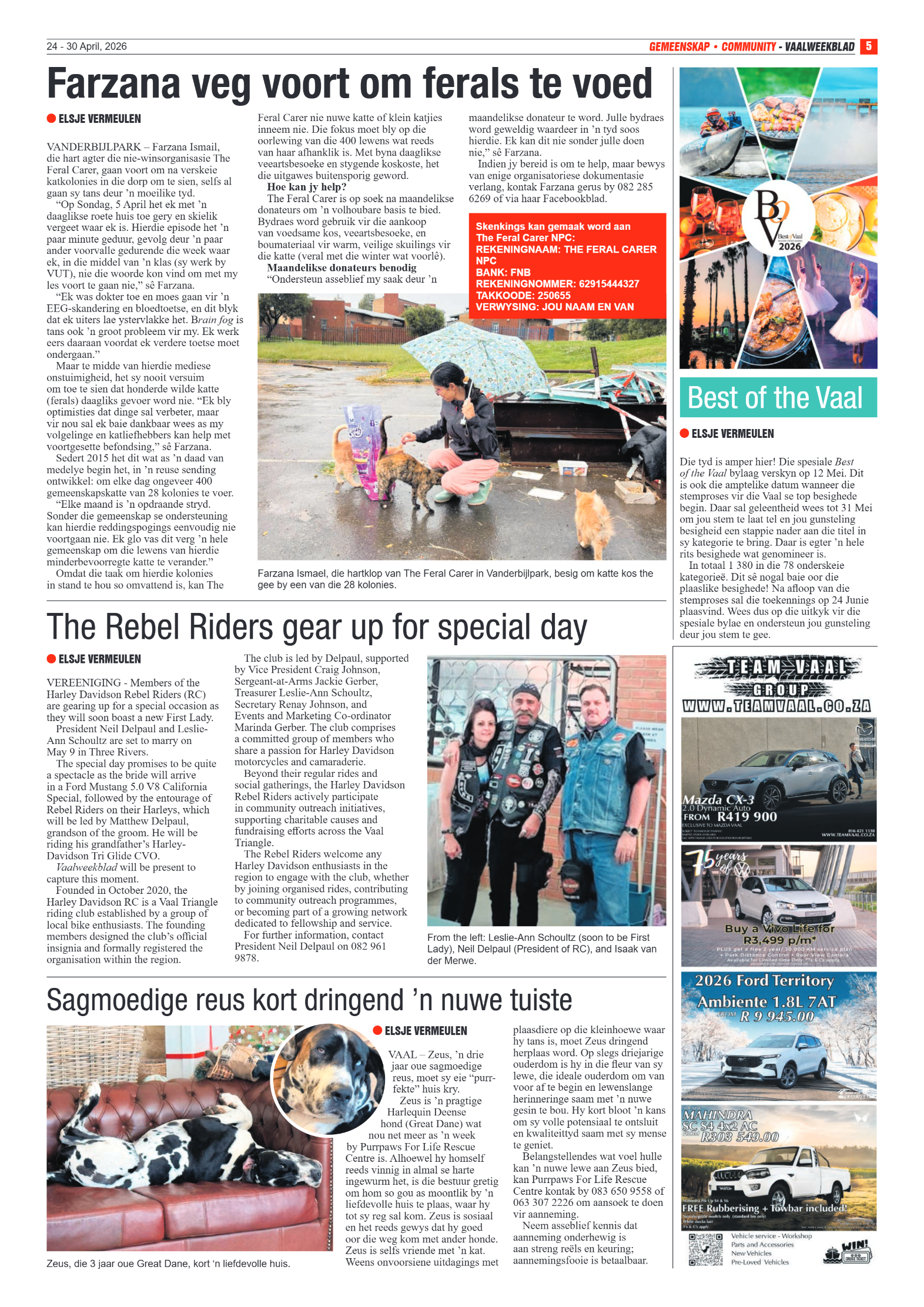 Vaalweekblad – 24 April 2026 page 5