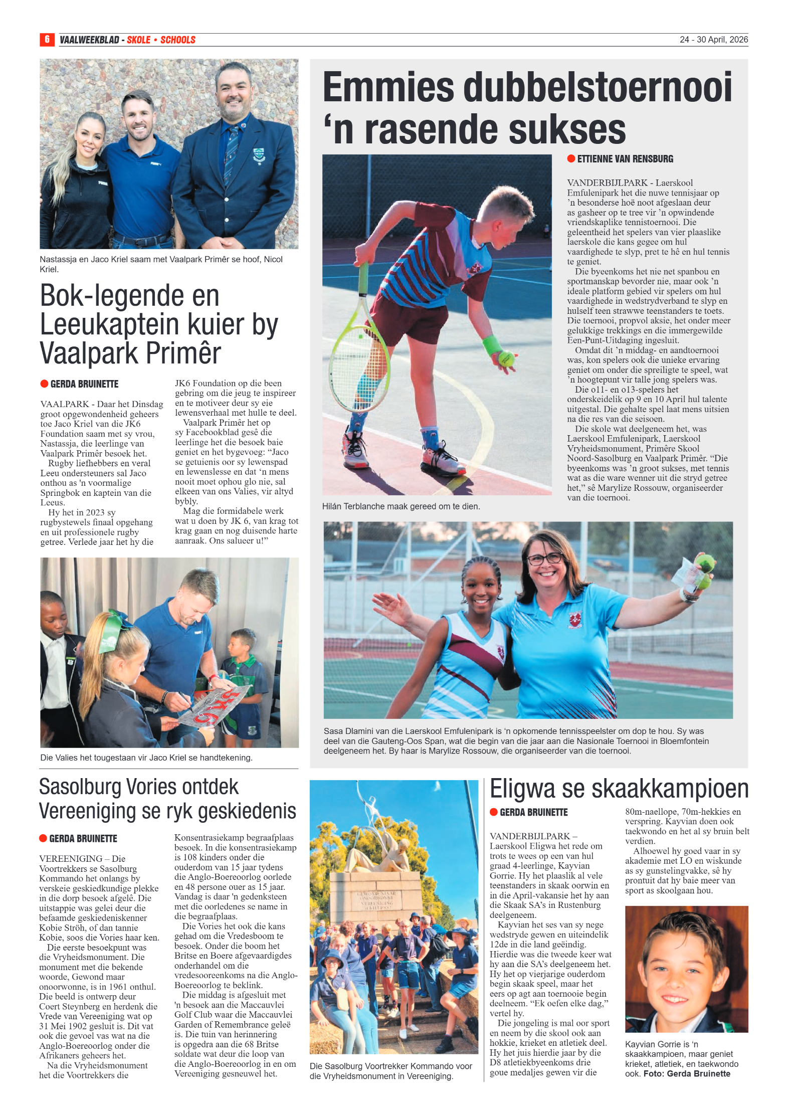 Vaalweekblad – 24 April 2026 page 6