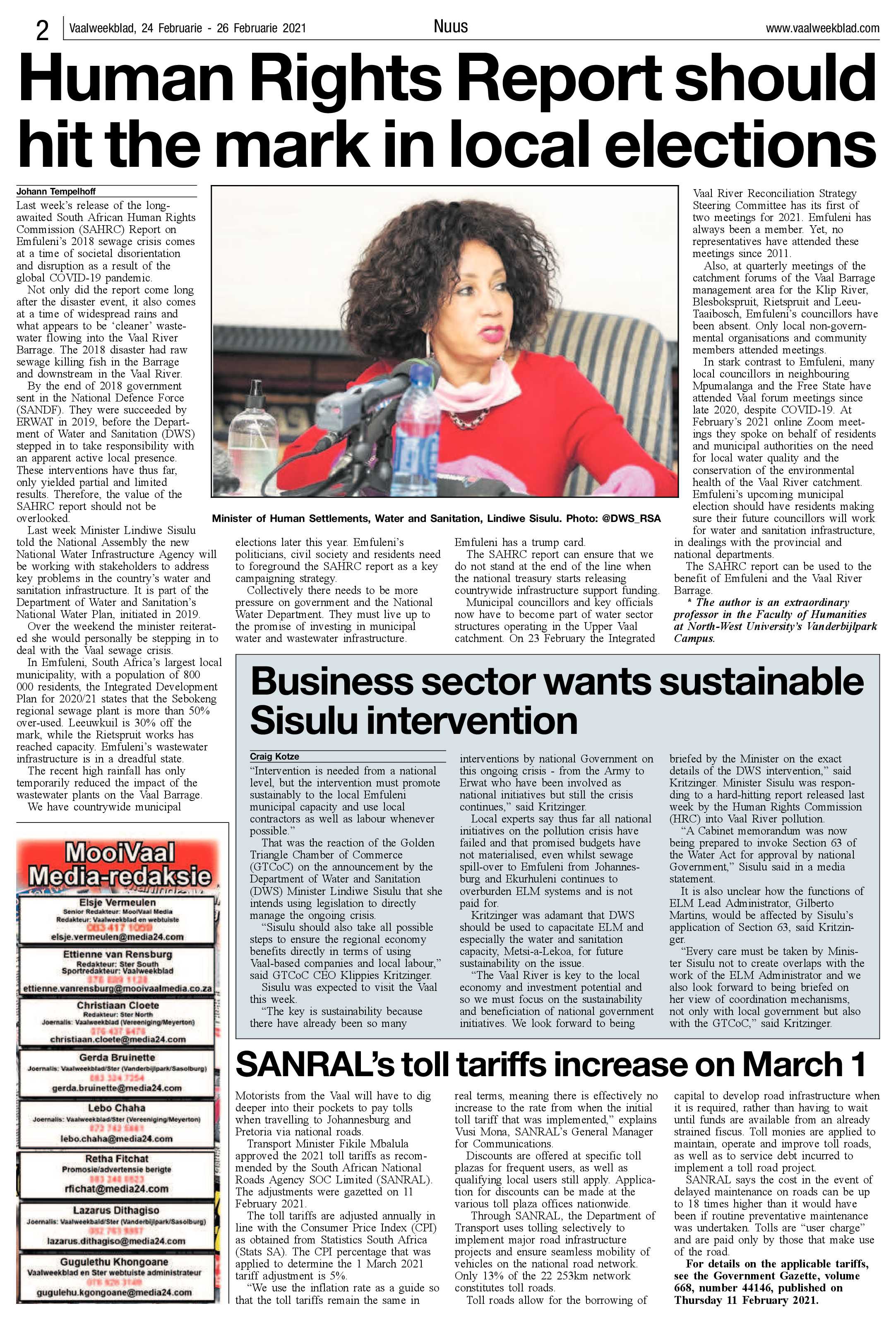 Vaalweekblad 24 Februarie 2021 page 2
