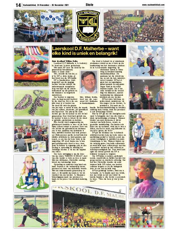 Vaalweekblad 24 November – 26 November 2021 page 12