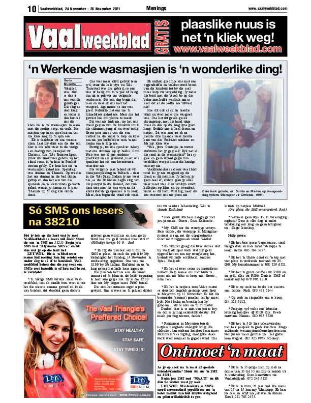 Vaalweekblad 24 November – 26 November 2021 page 13