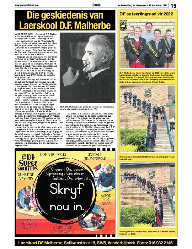 Vaalweekblad 24 November – 26 November 2021 page 14
