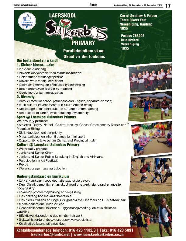 Vaalweekblad 24 November – 26 November 2021 page 17