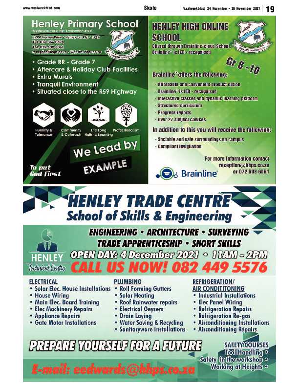 Vaalweekblad 24 November – 26 November 2021 page 19