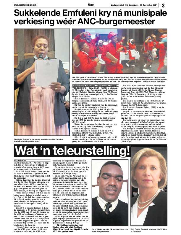 Vaalweekblad 24 November – 26 November 2021 page 3