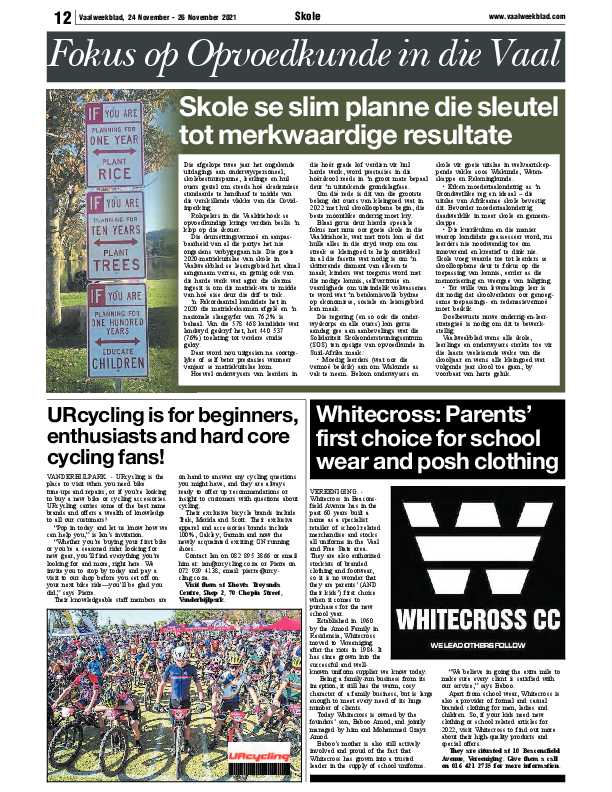 Vaalweekblad 24 November – 26 November 2021 page 8