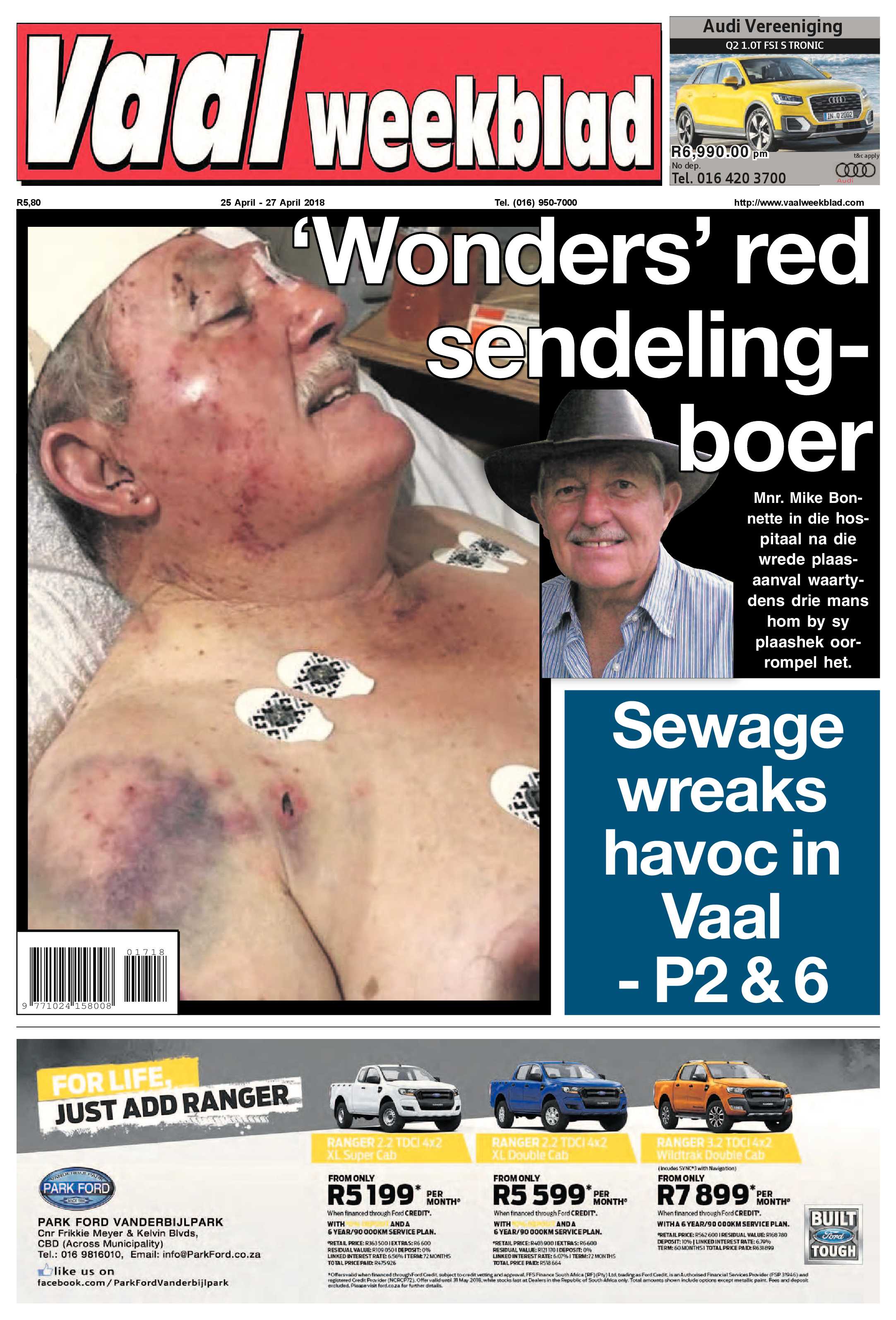 Vaalweekblad 25 – 27 April 2018 page 1