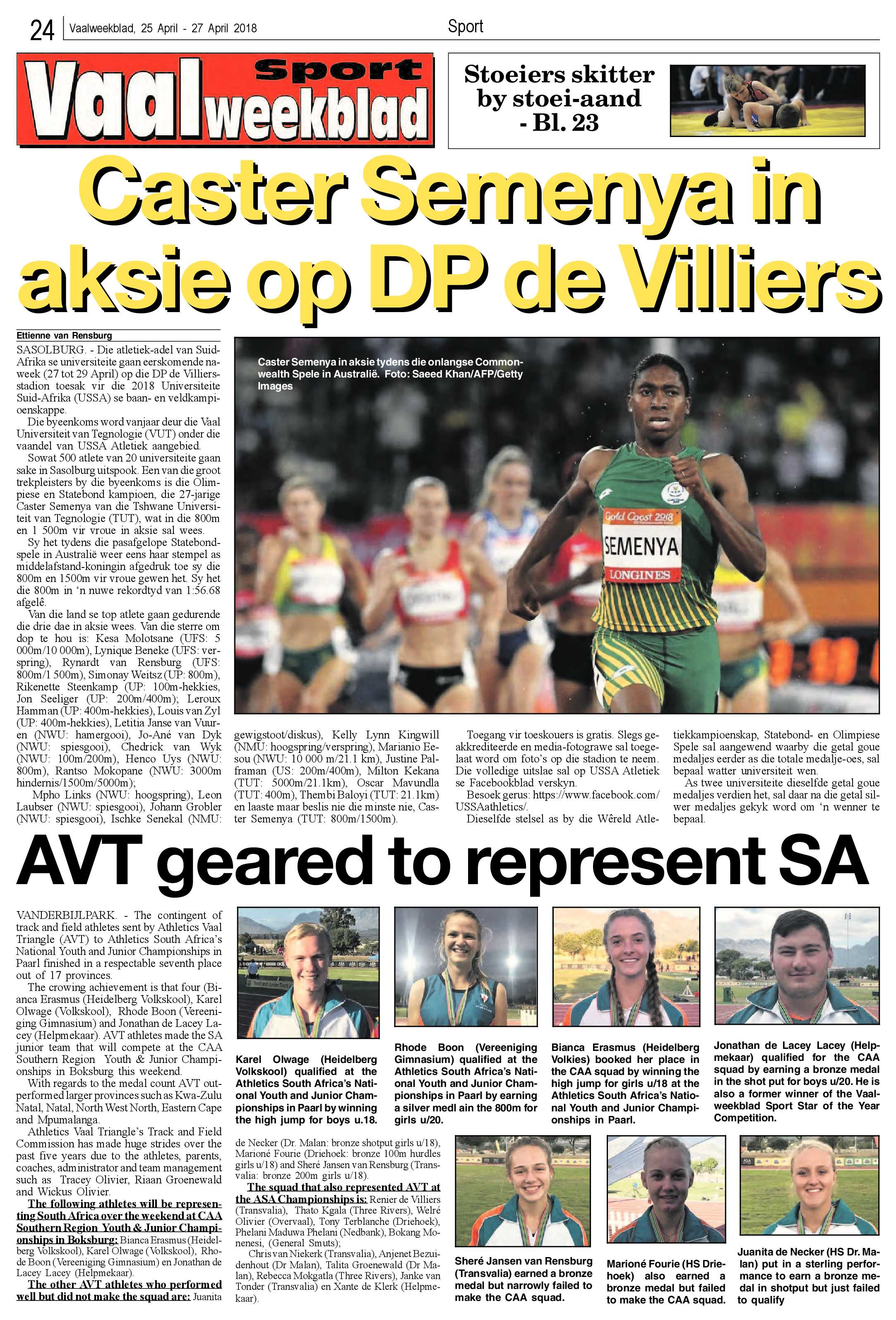 Vaalweekblad 25 – 27 April 2018 page 24