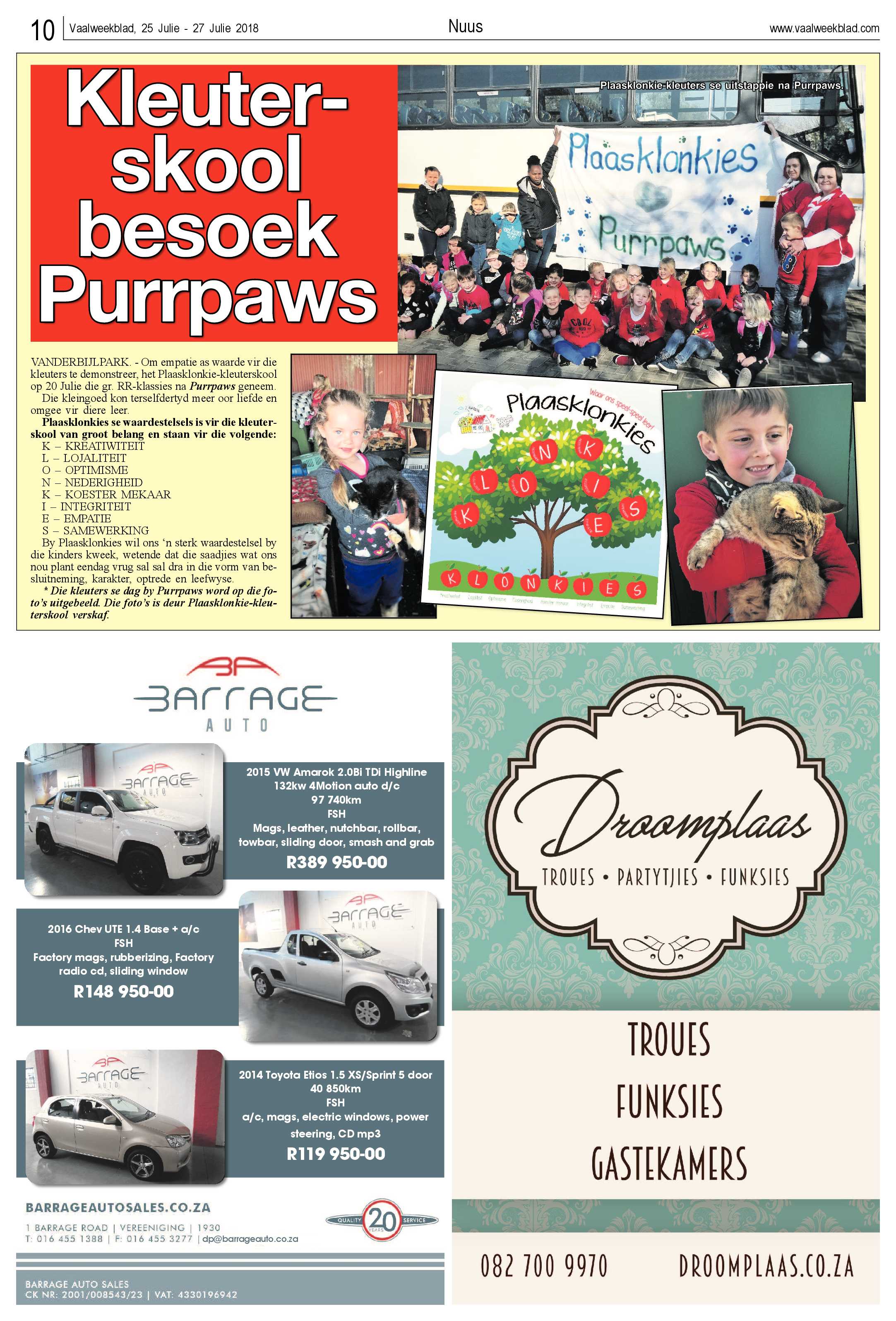 Vaalweekblad 25 – 27 Julie 2018 page 10