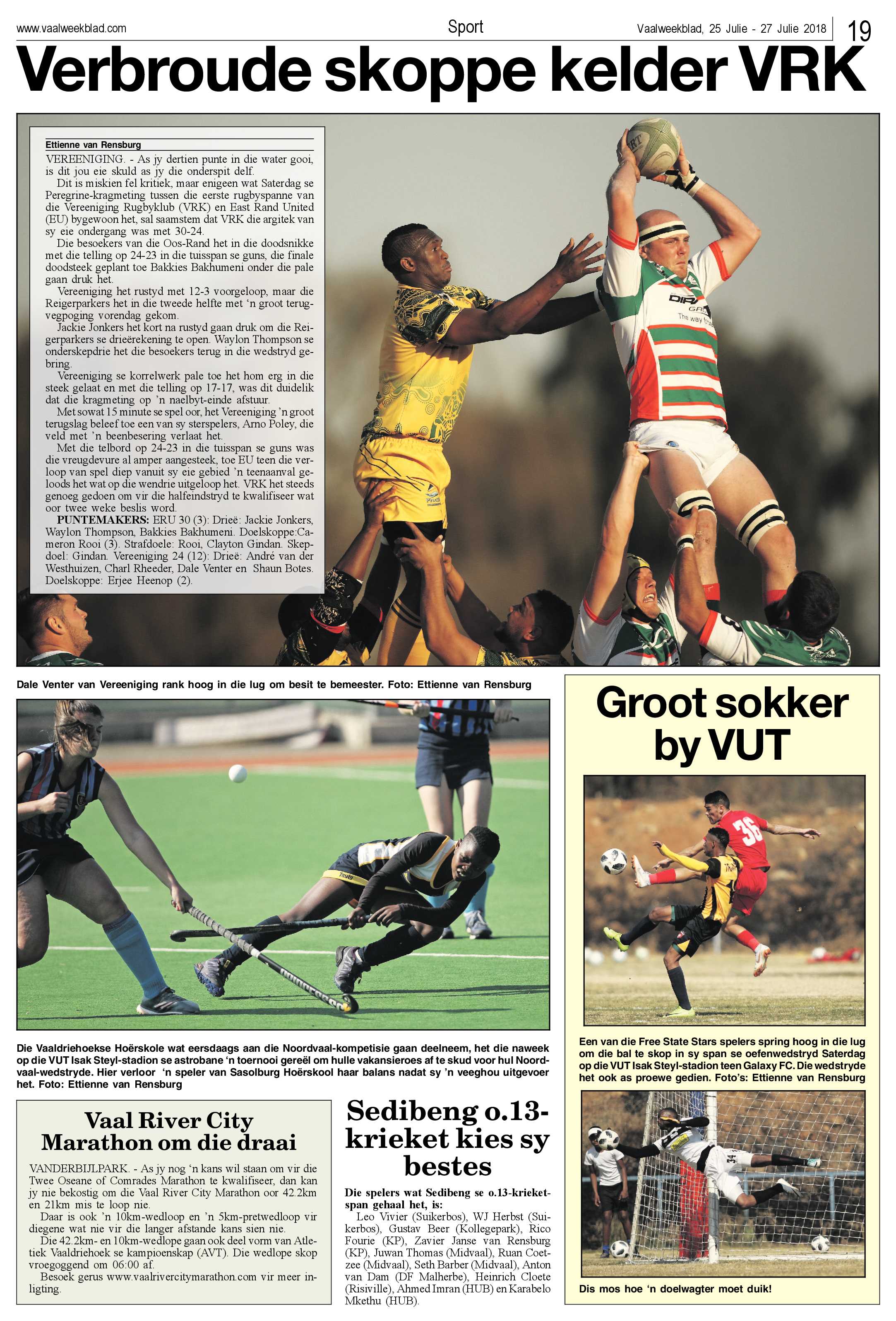 Vaalweekblad 25 – 27 Julie 2018 page 19