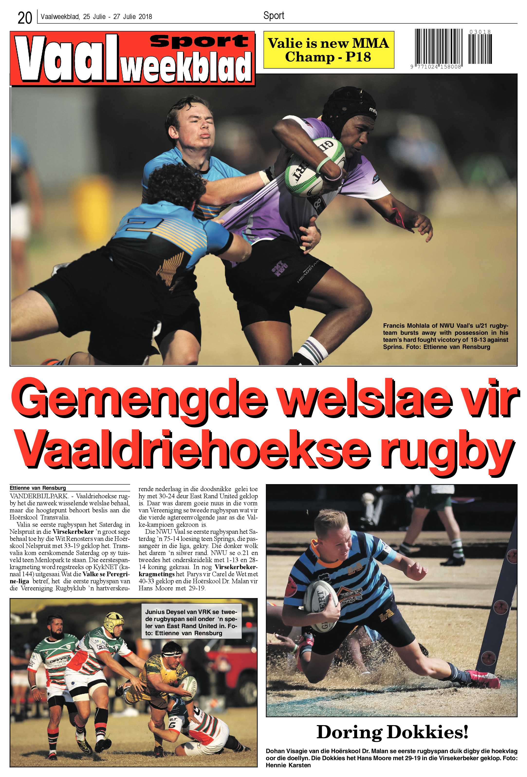 Vaalweekblad 25 – 27 Julie 2018 page 20