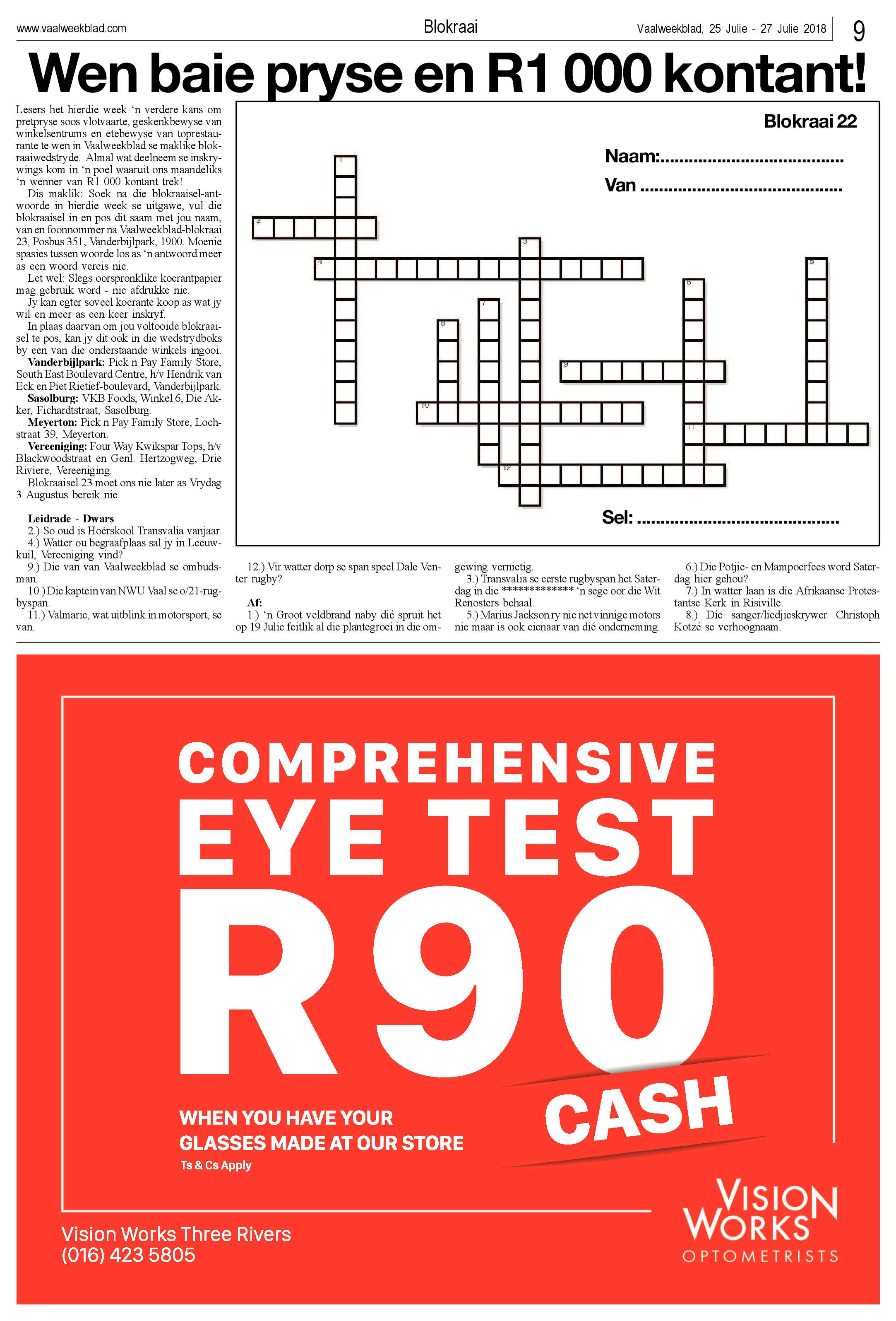 Vaalweekblad 25 – 27 Julie 2018 page 9