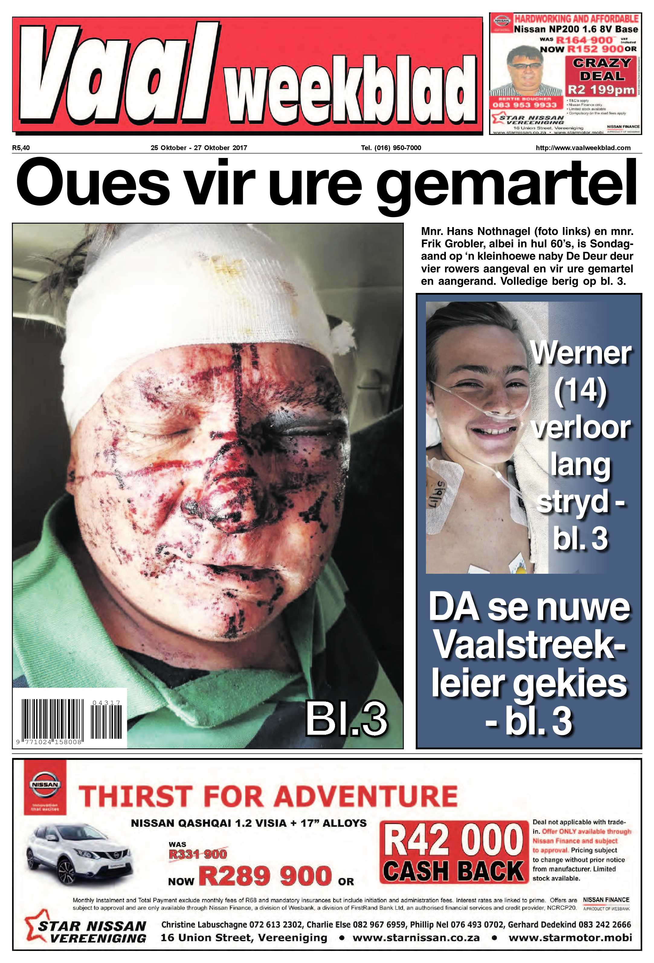 Vaalweekblad 25 – 27 Oktober 2017 page 1