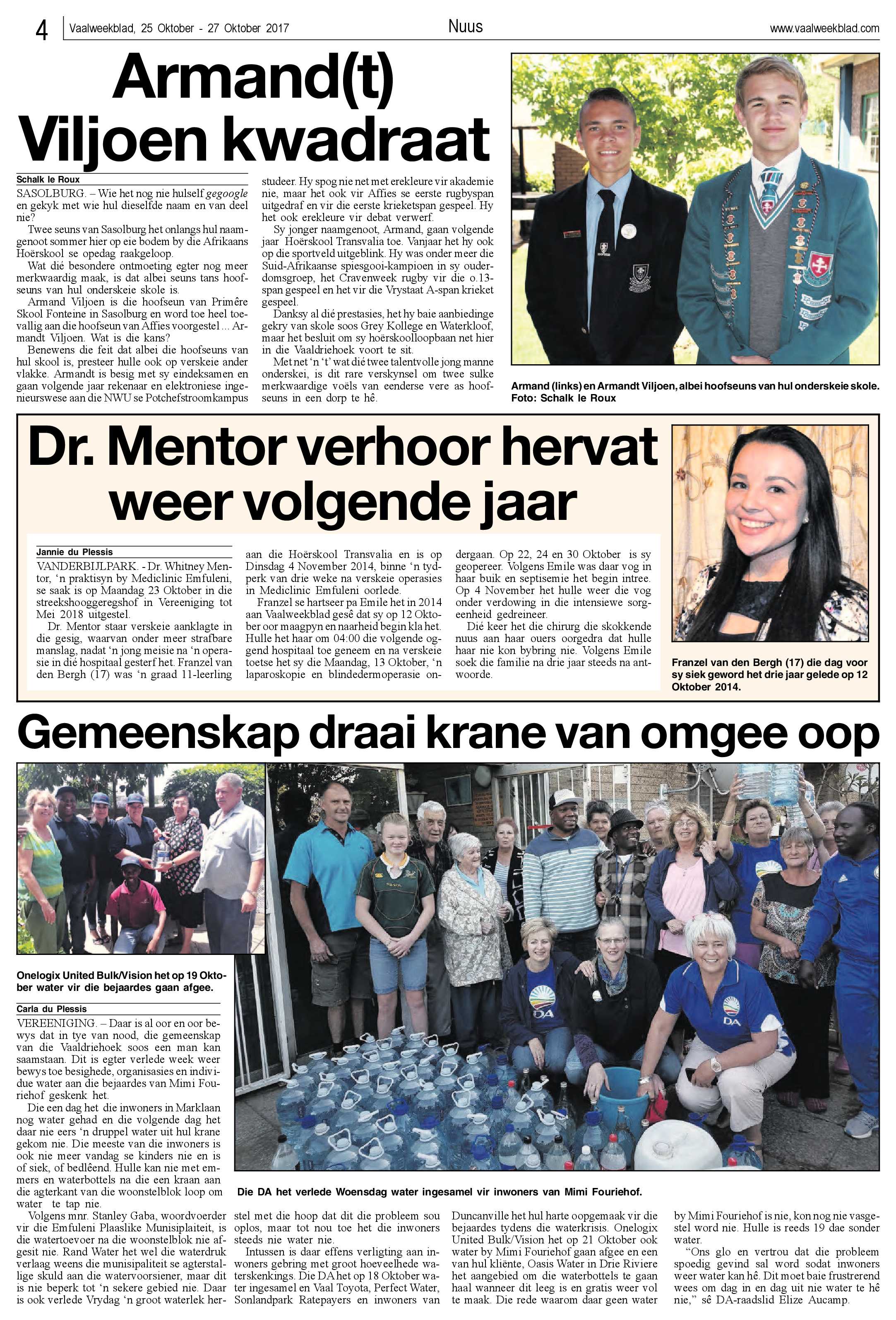 Vaalweekblad 25 – 27 Oktober 2017 page 4