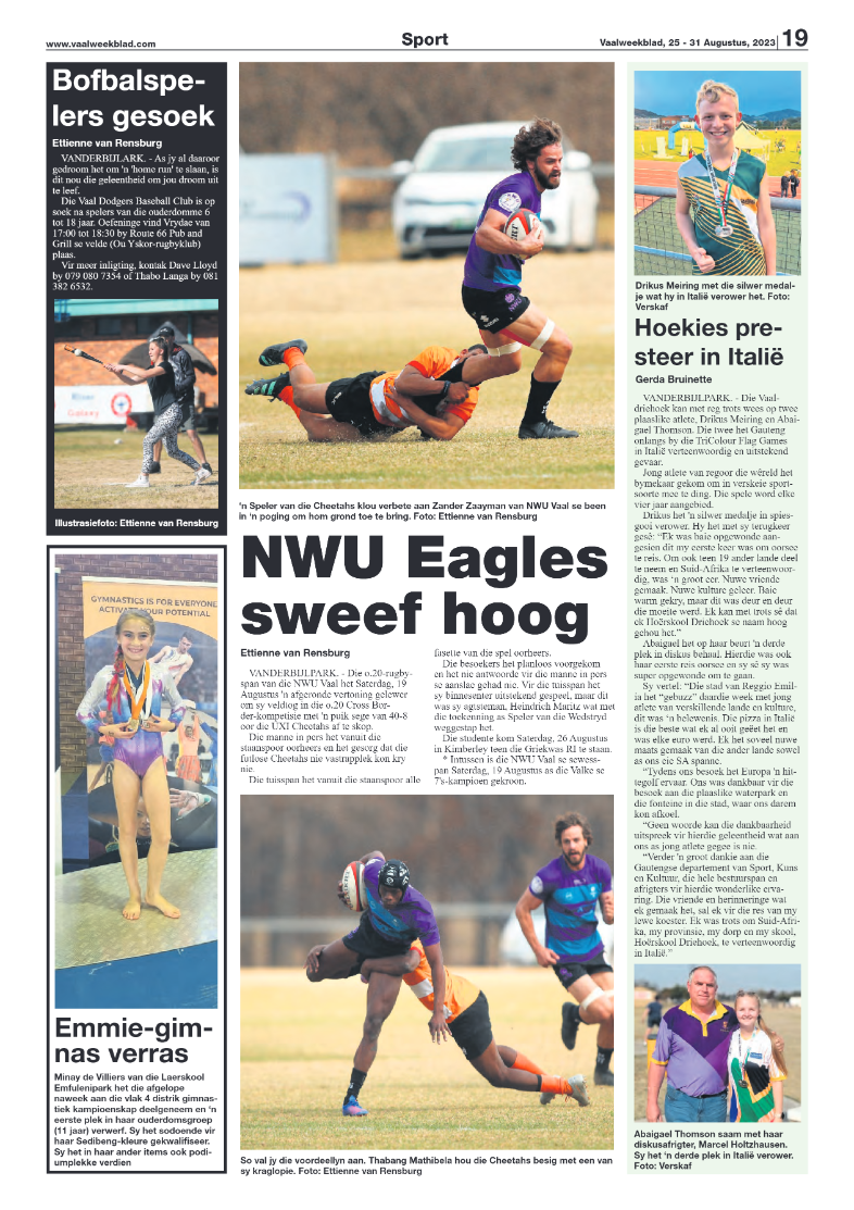 Vaalweekblad, 25 – 31 Augustus, 2023 page 19