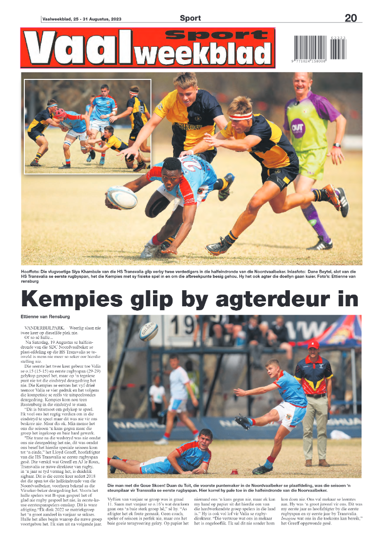 Vaalweekblad, 25 – 31 Augustus, 2023 page 20