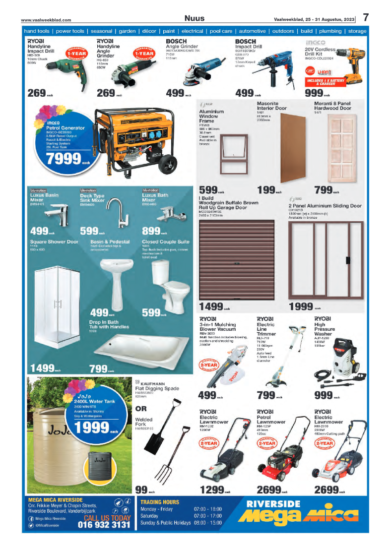Vaalweekblad, 25 – 31 Augustus, 2023 page 7