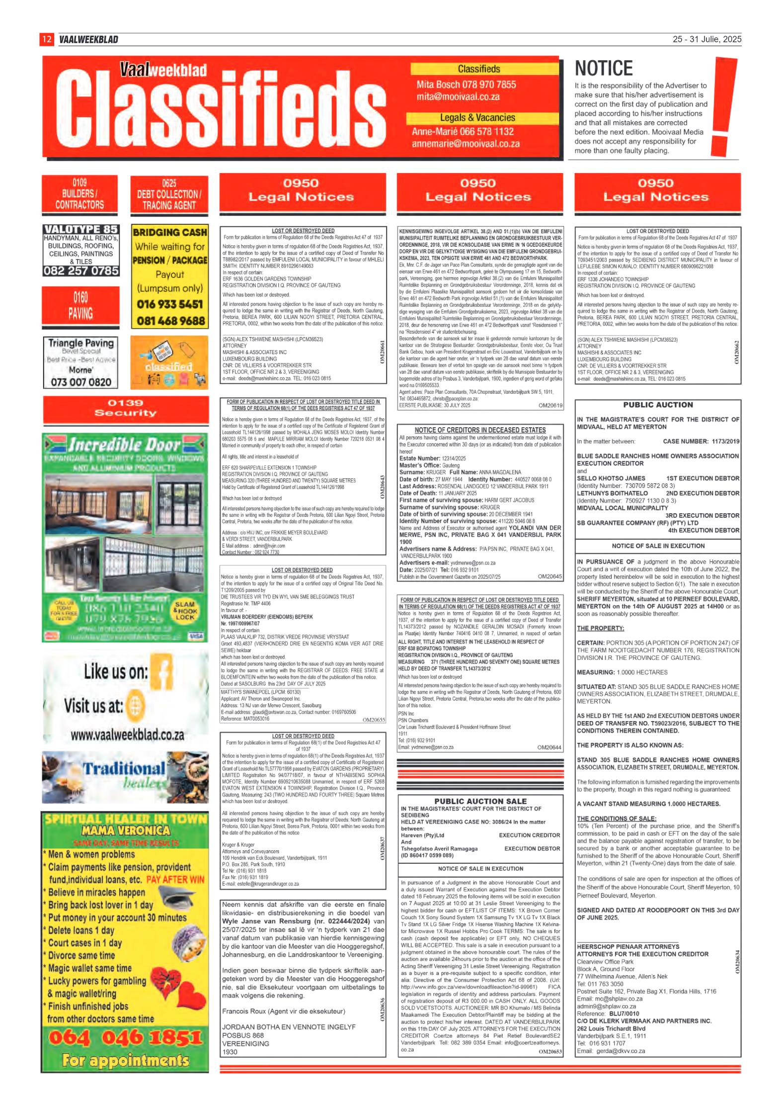 Vaalweekblad 25 – 31 Julie, 2025 page 12