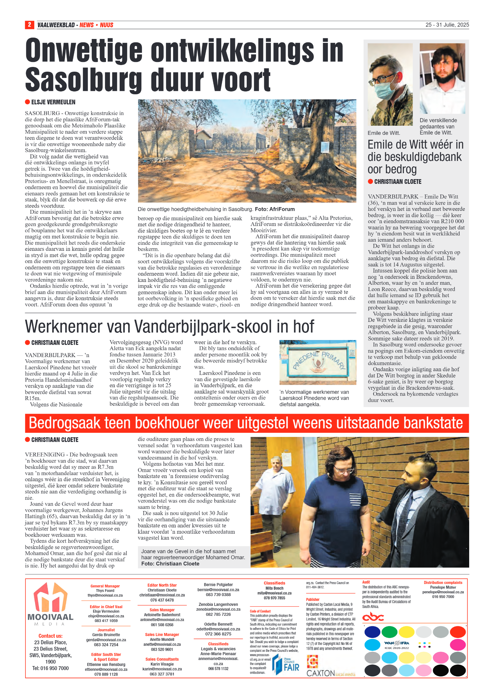 Vaalweekblad 25 – 31 Julie, 2025 page 2