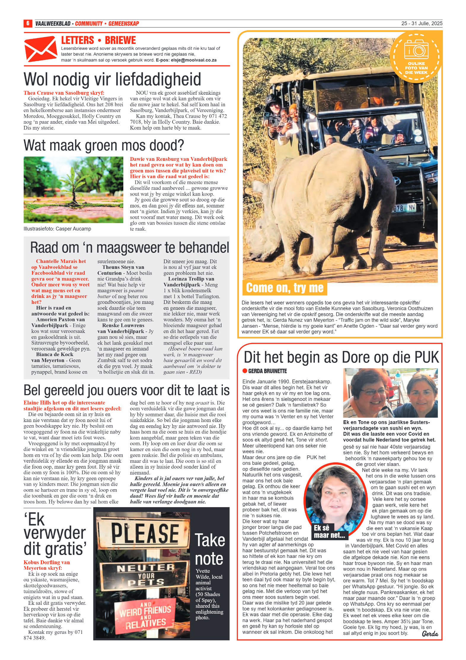 Vaalweekblad 25 – 31 Julie, 2025 page 6