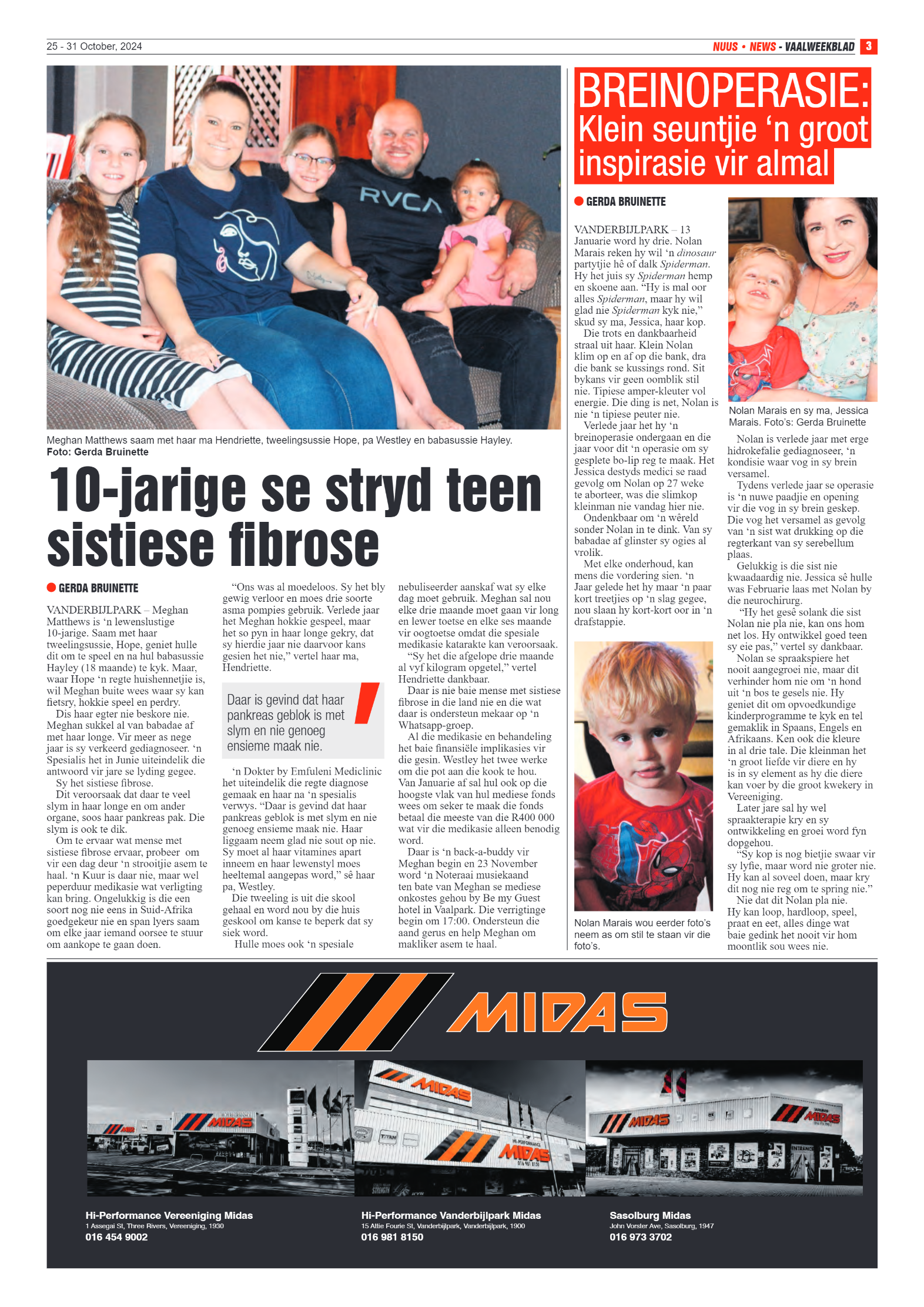Vaalweekblad – 25 – 31 October, 2024 page 3