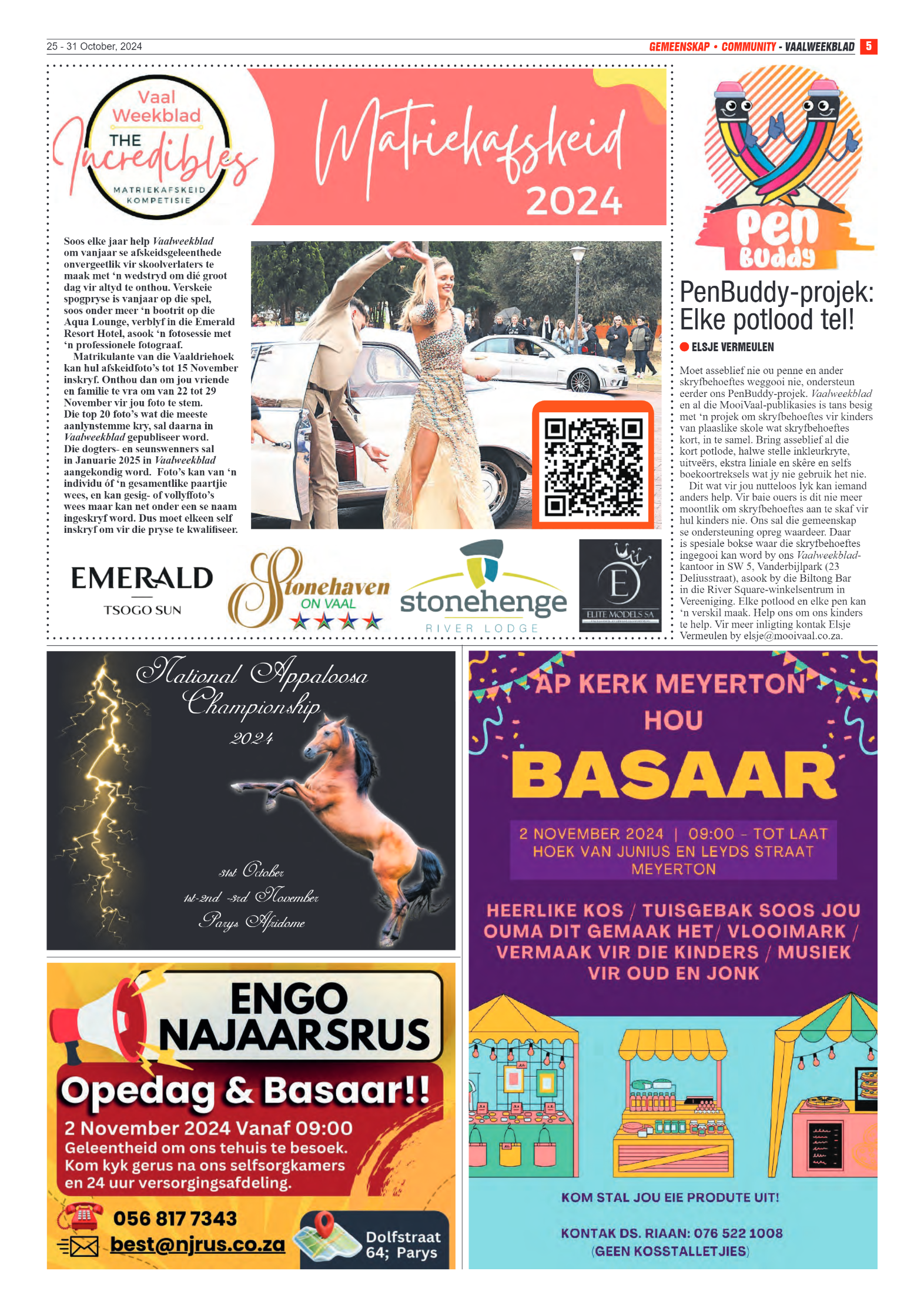 Vaalweekblad – 25 – 31 October, 2024 page 5