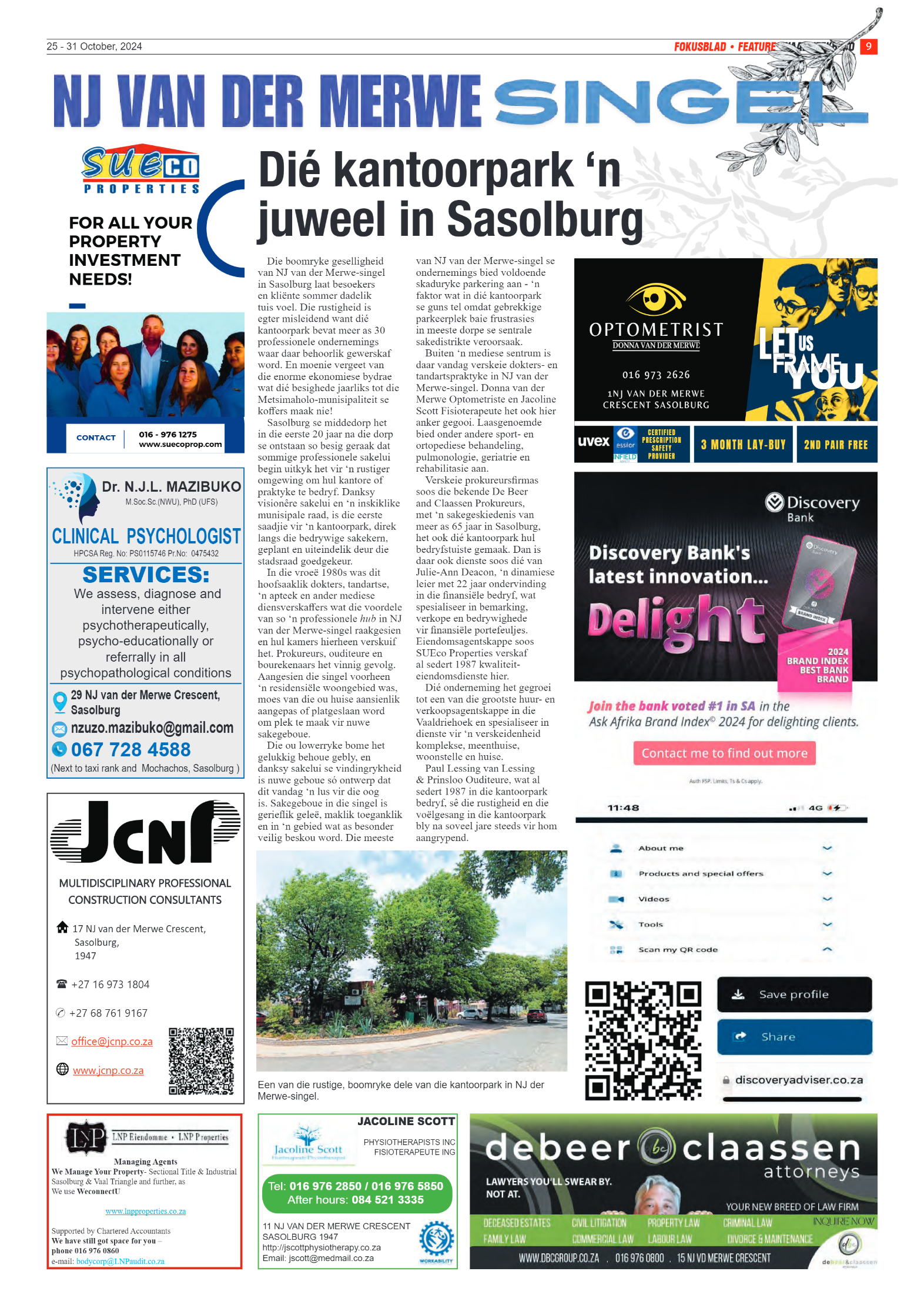 Vaalweekblad – 25 – 31 October, 2024 page 9