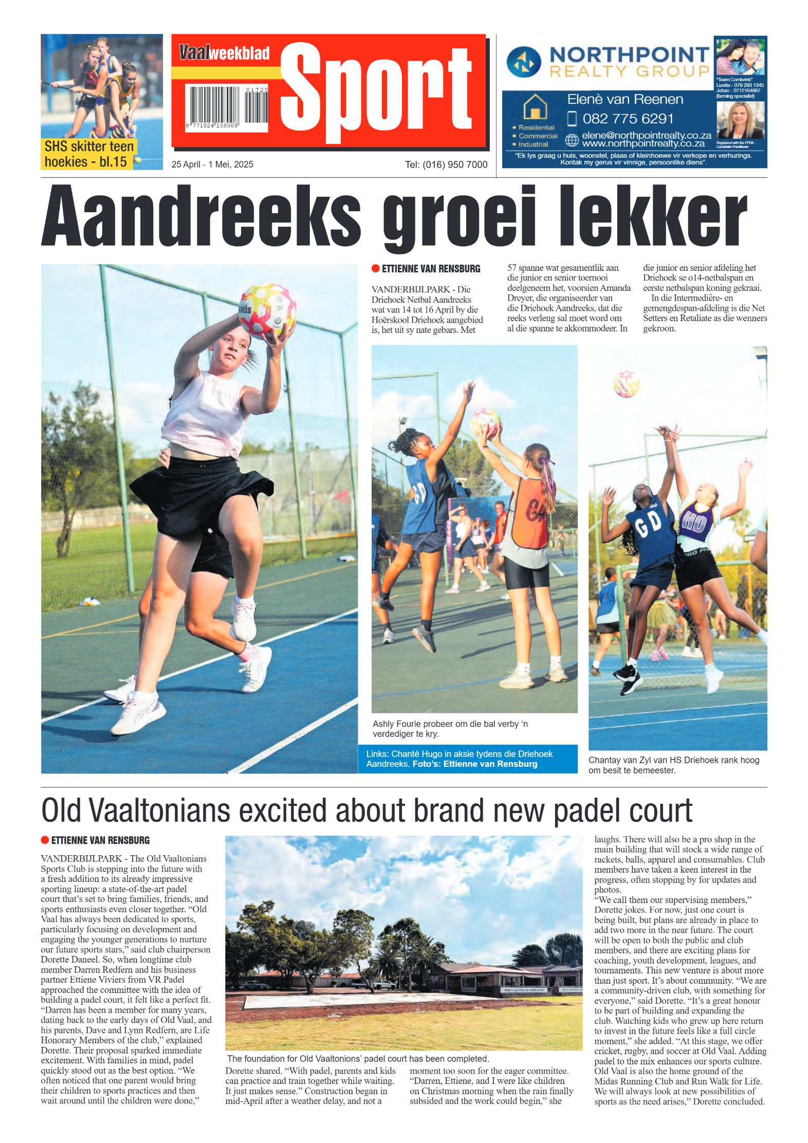 Vaalweekblad 25 April – 1 Mei, 2025 page 16