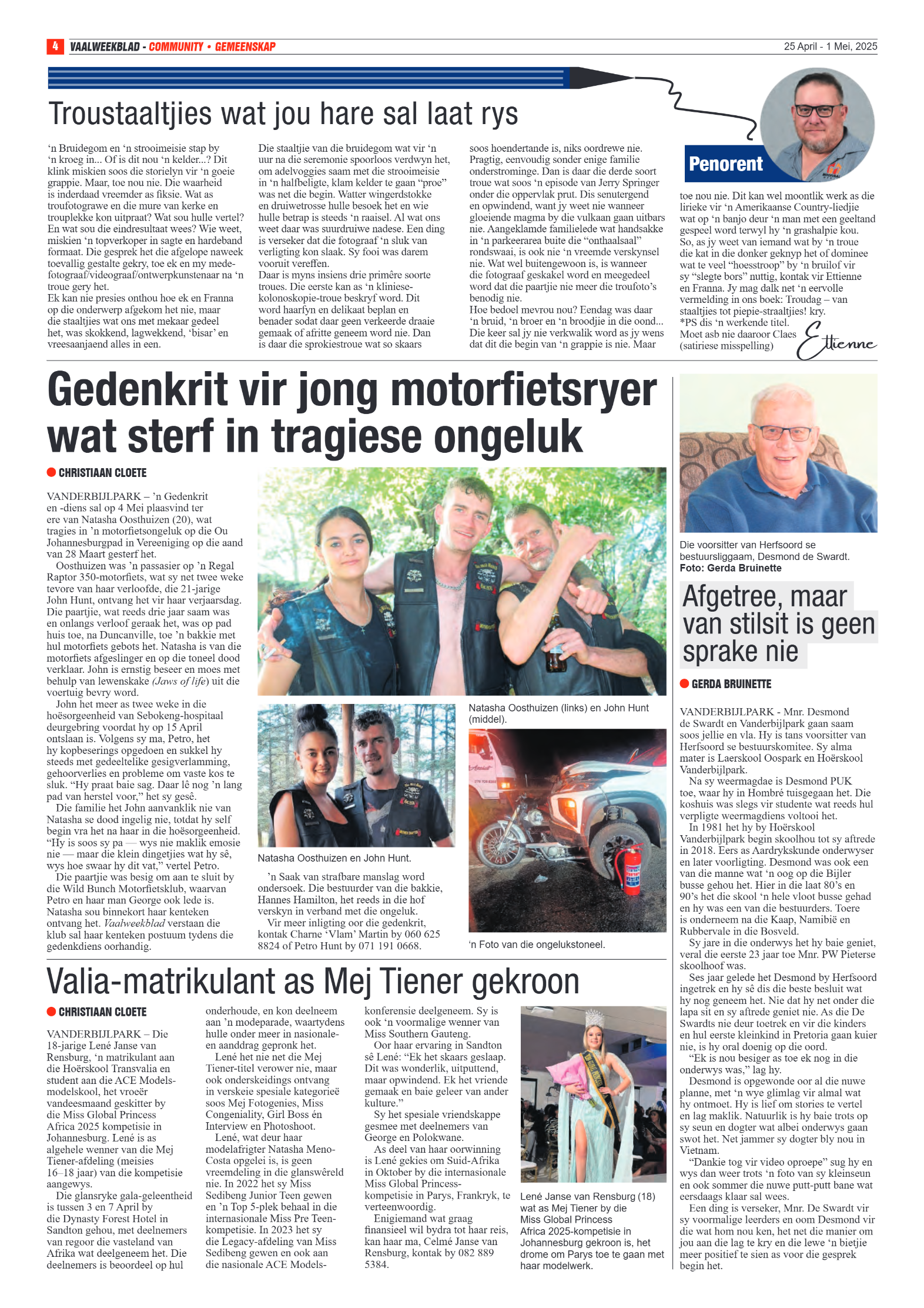 Vaalweekblad 25 April – 1 Mei, 2025 page 4