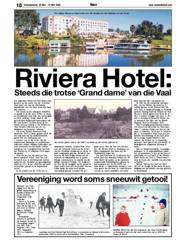 Vaalweekblad, 25 Mei – 27 Mei 2022 page 10