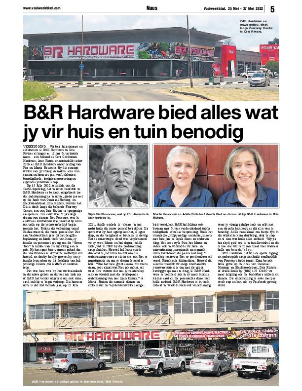 Vaalweekblad, 25 Mei – 27 Mei 2022 page 9