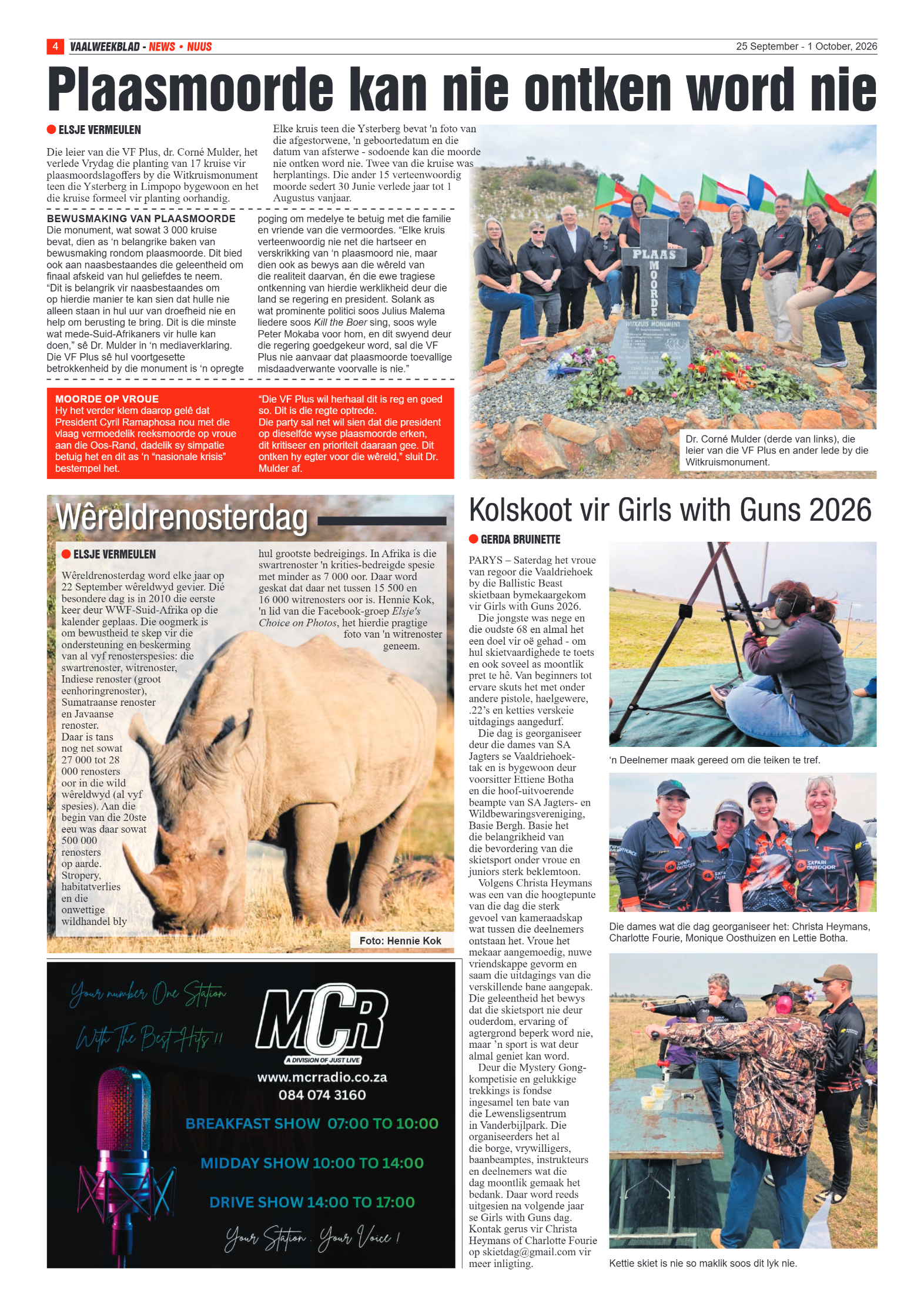 Vaalweekblad – 25 September 2026 page 4