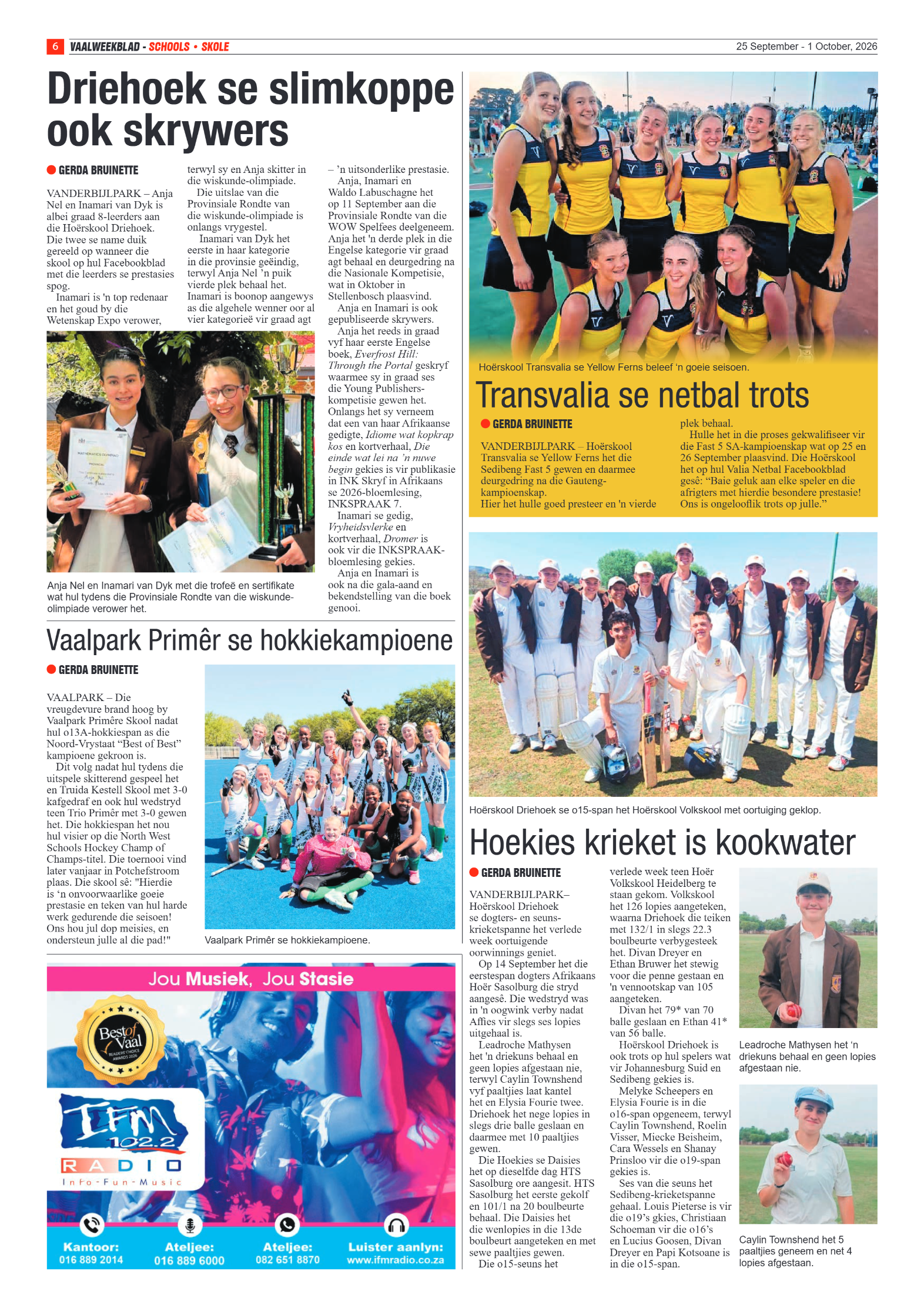Vaalweekblad – 25 September 2026 page 6