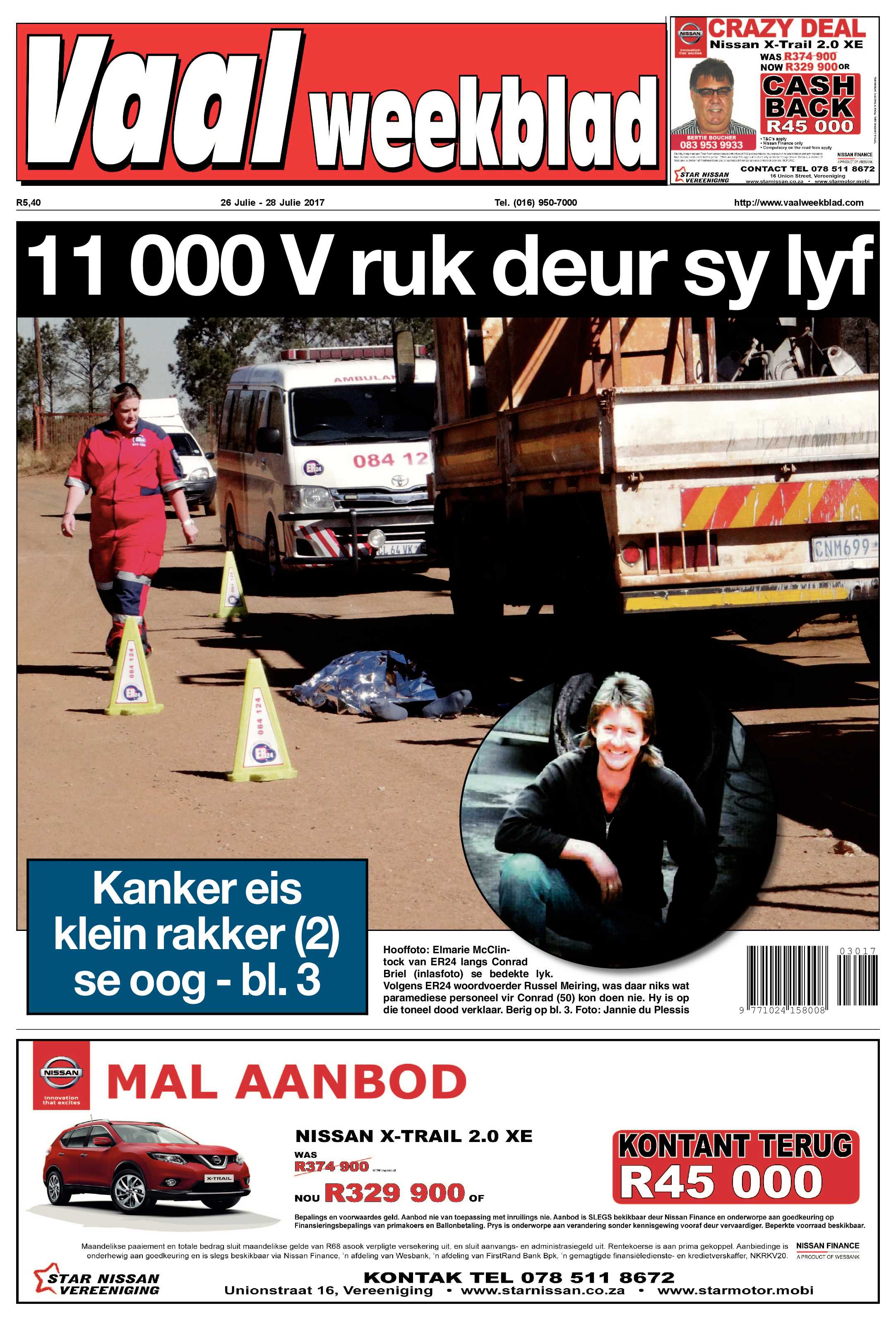 Vaalweekblad 26 – 28 Julie 2017 page 1