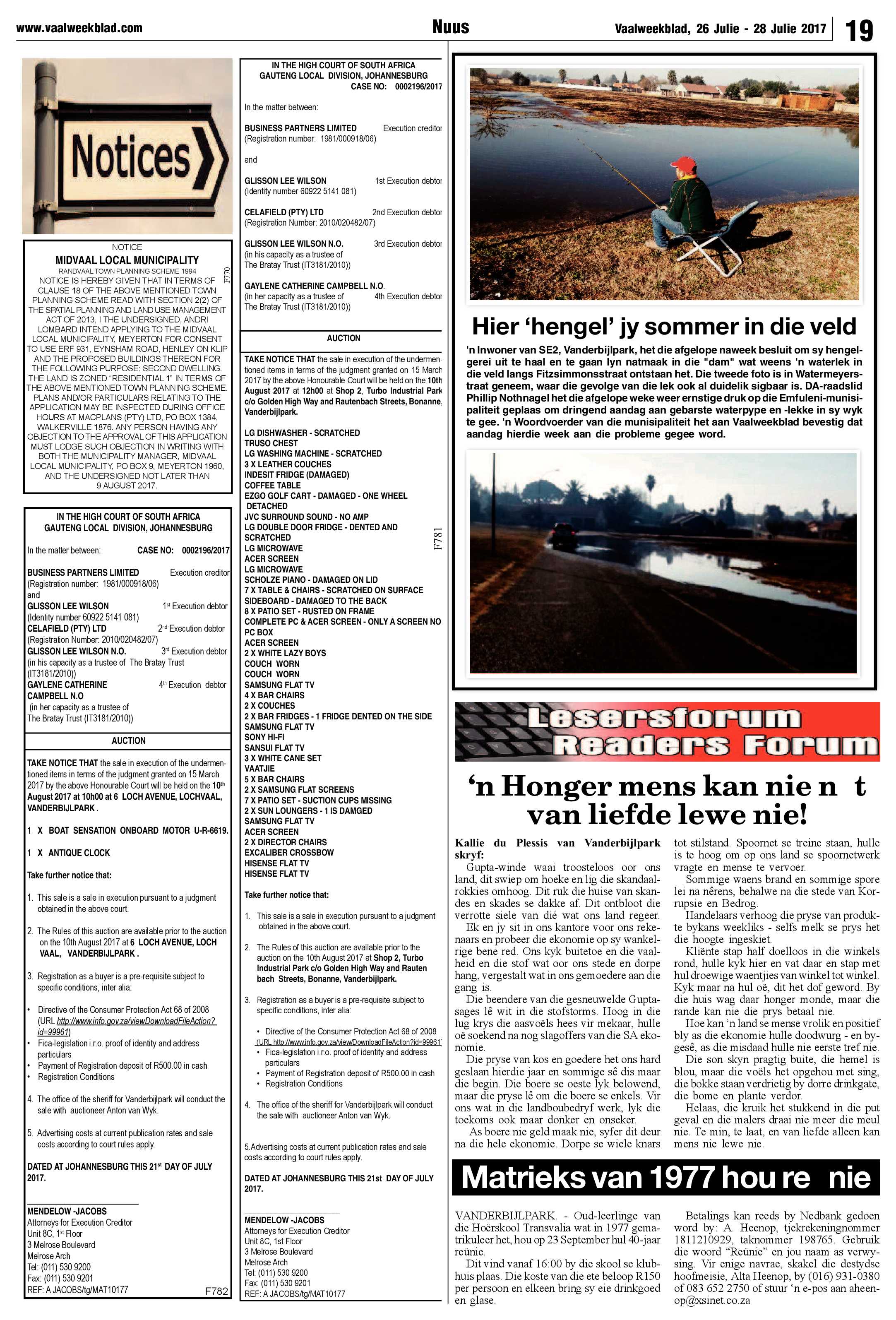Vaalweekblad 26 – 28 Julie 2017 page 19