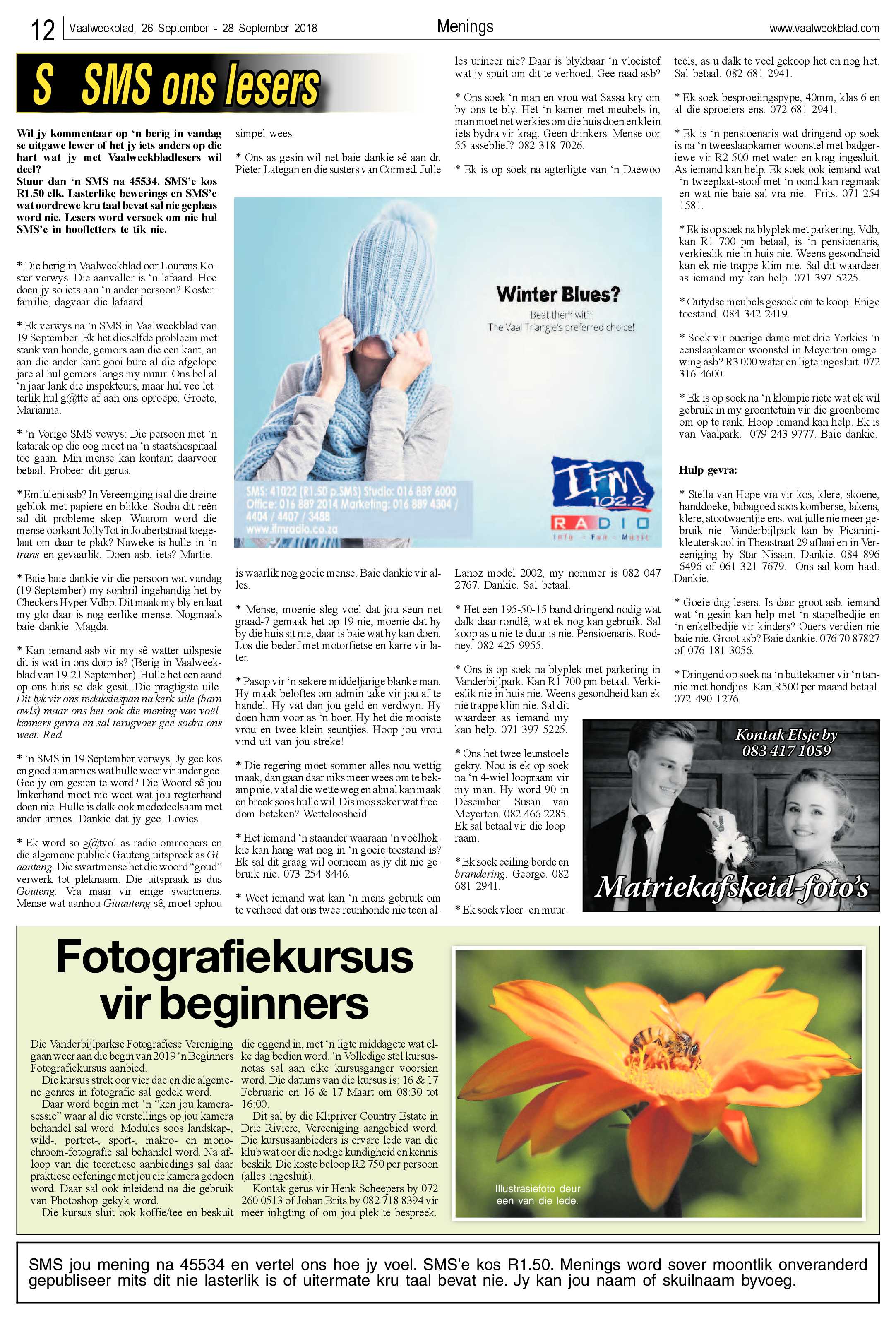 Vaalweekblad 26 – 28 September 2018 page 12