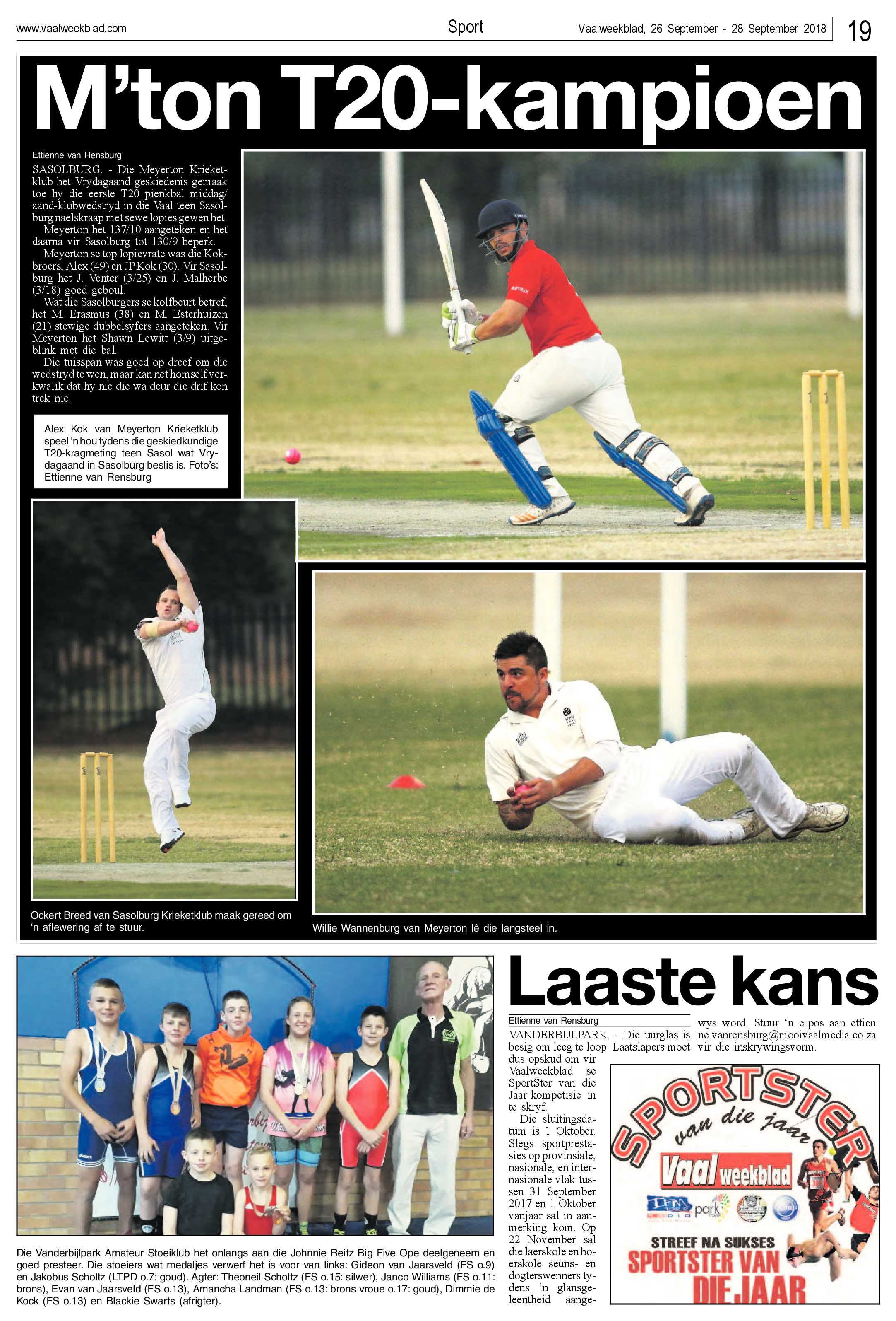 Vaalweekblad 26 – 28 September 2018 page 19