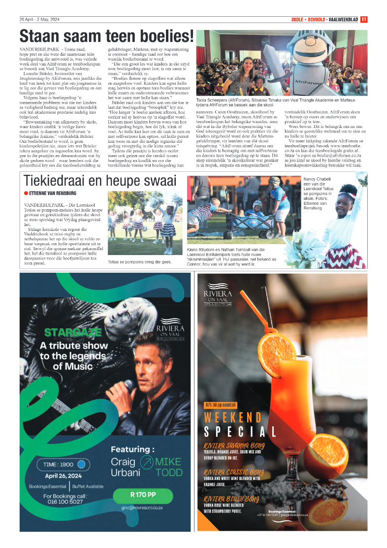 Vaalweekblad – 26 April – 2 May, 2024 page 11