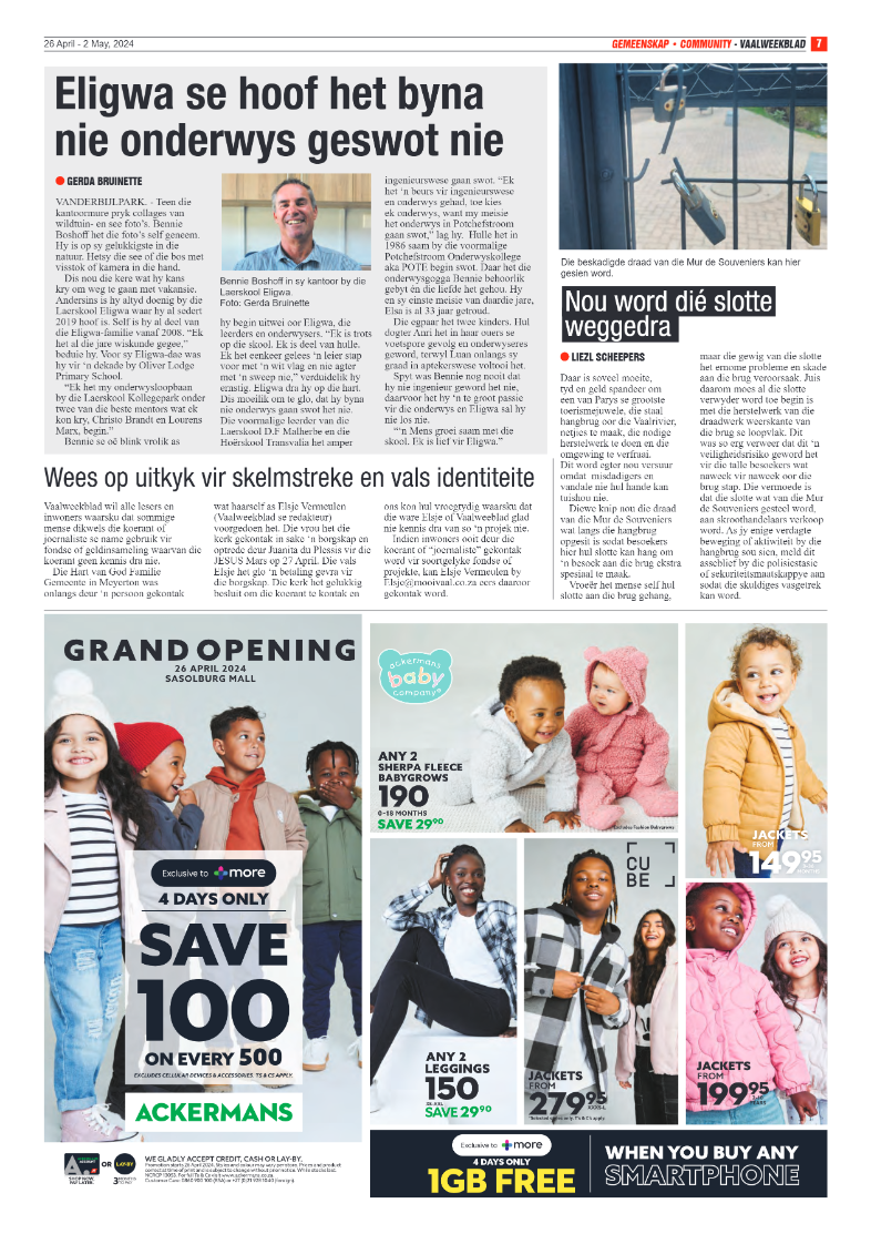 Vaalweekblad – 26 April – 2 May, 2024 page 7